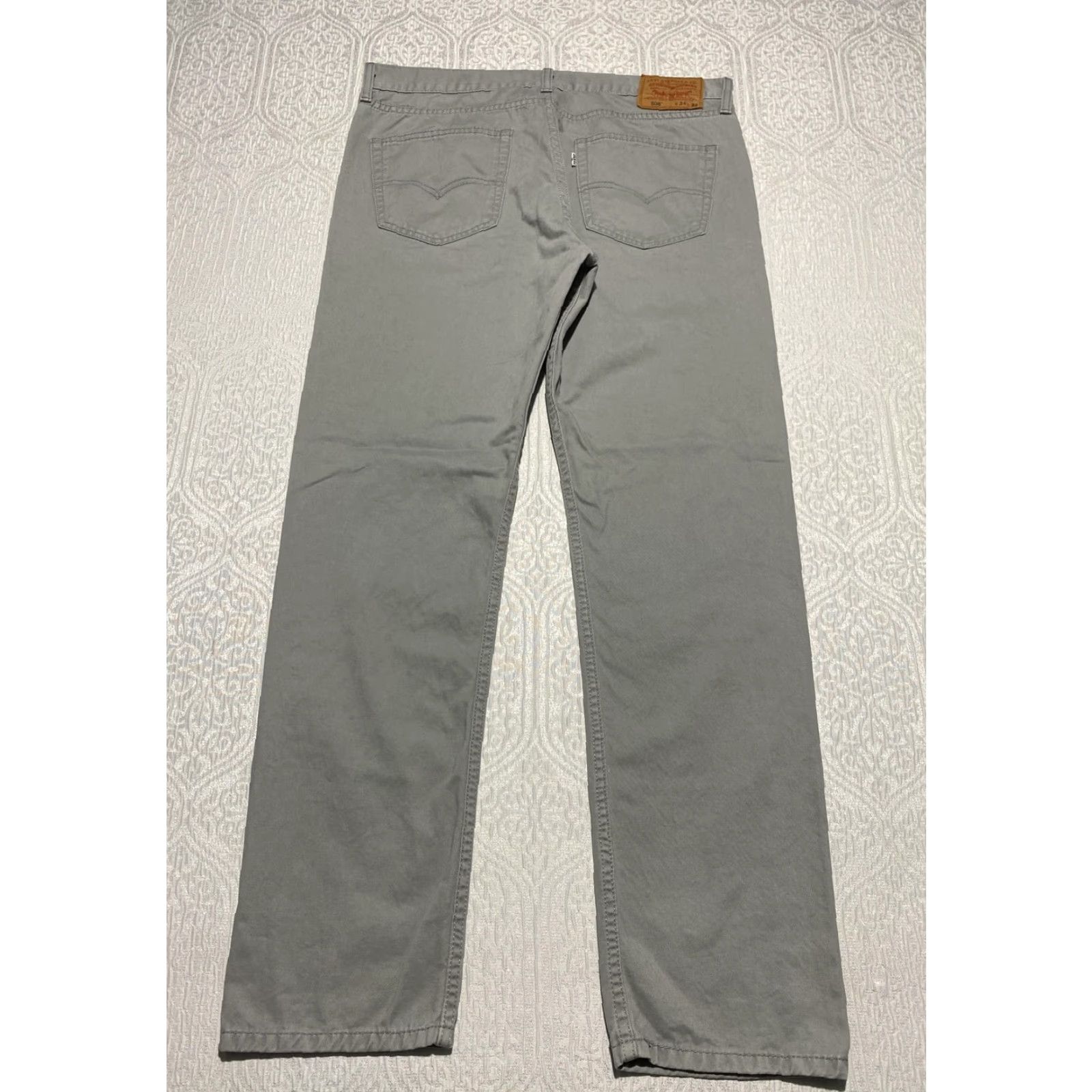 Levi's Levis 508 Pants Mens 34x32 Gray Straight Leg Casual Classic Size US 34 / EU 50 - 3 Thumbnail