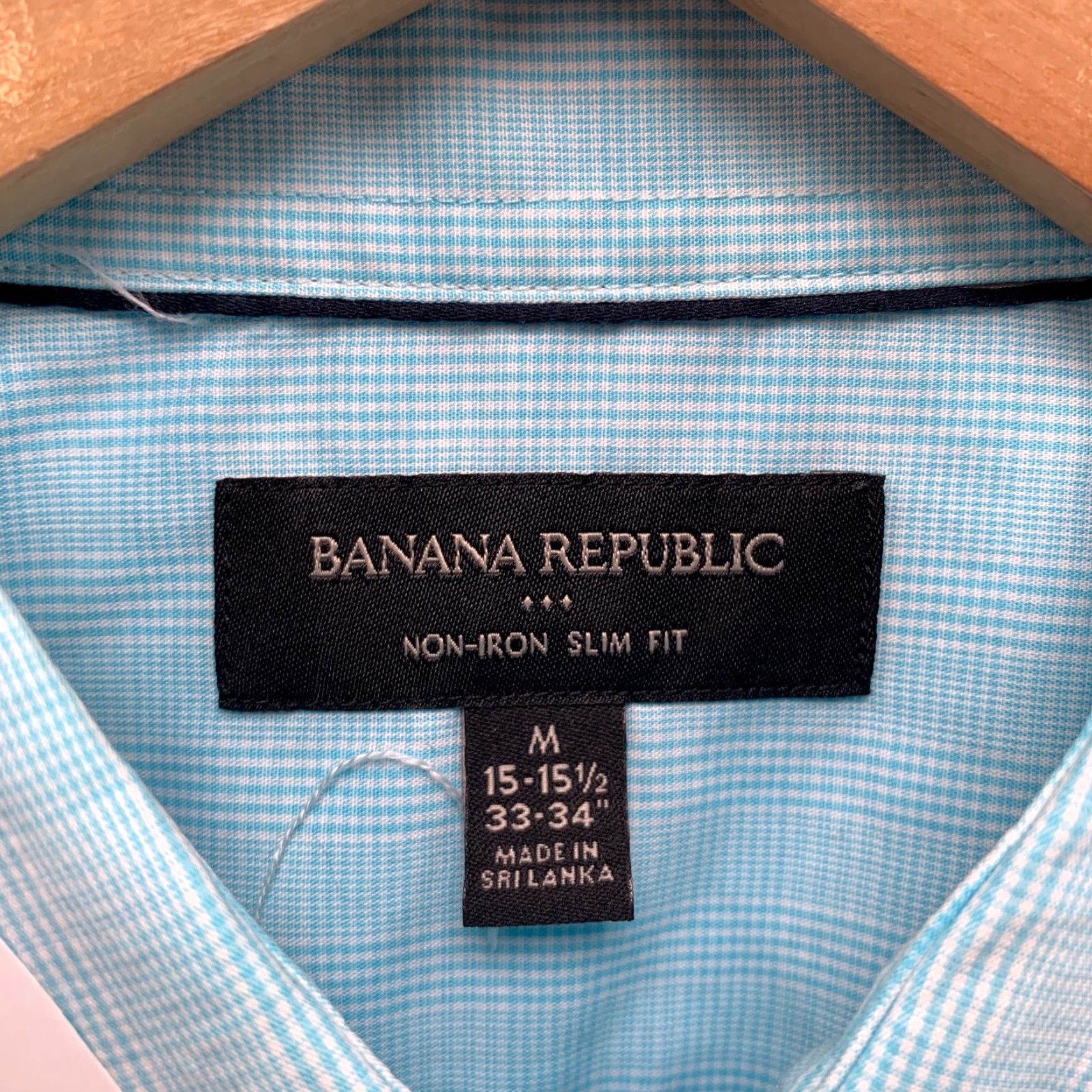Banana Republic Banana Republic Button-Up Shirt Long Sleeve Mens Medium Blue Plaid 15.5 33-34 Size US M / EU 48-50 / 2 - 7 Thumbnail