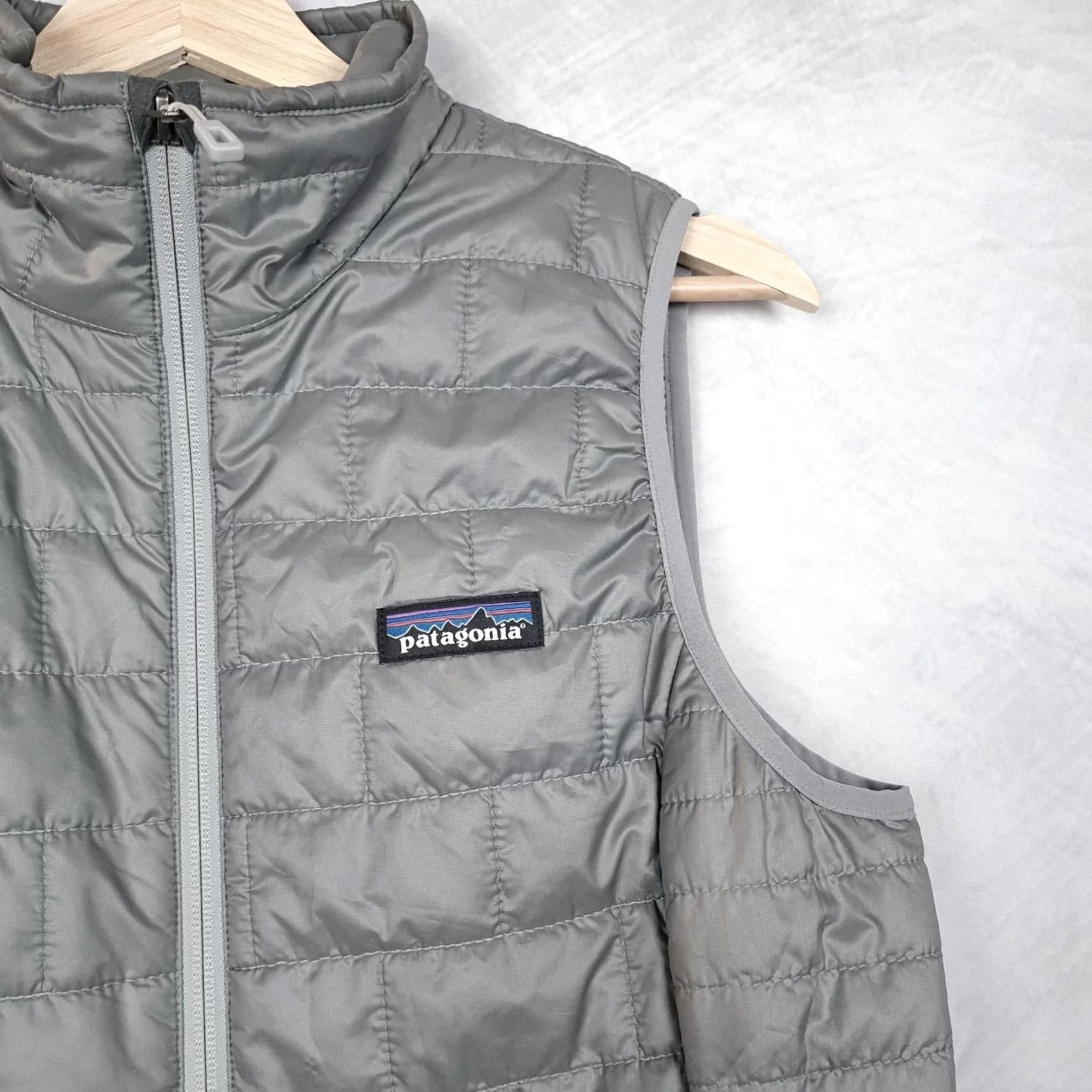 Patagonia Patagonia Nano Puff Vest Womens Small Gray Primaloft Insulated Lightweight Quilted Full Zip Pockets Logo Size S / US 4 / IT 40 - 3 Thumbnail