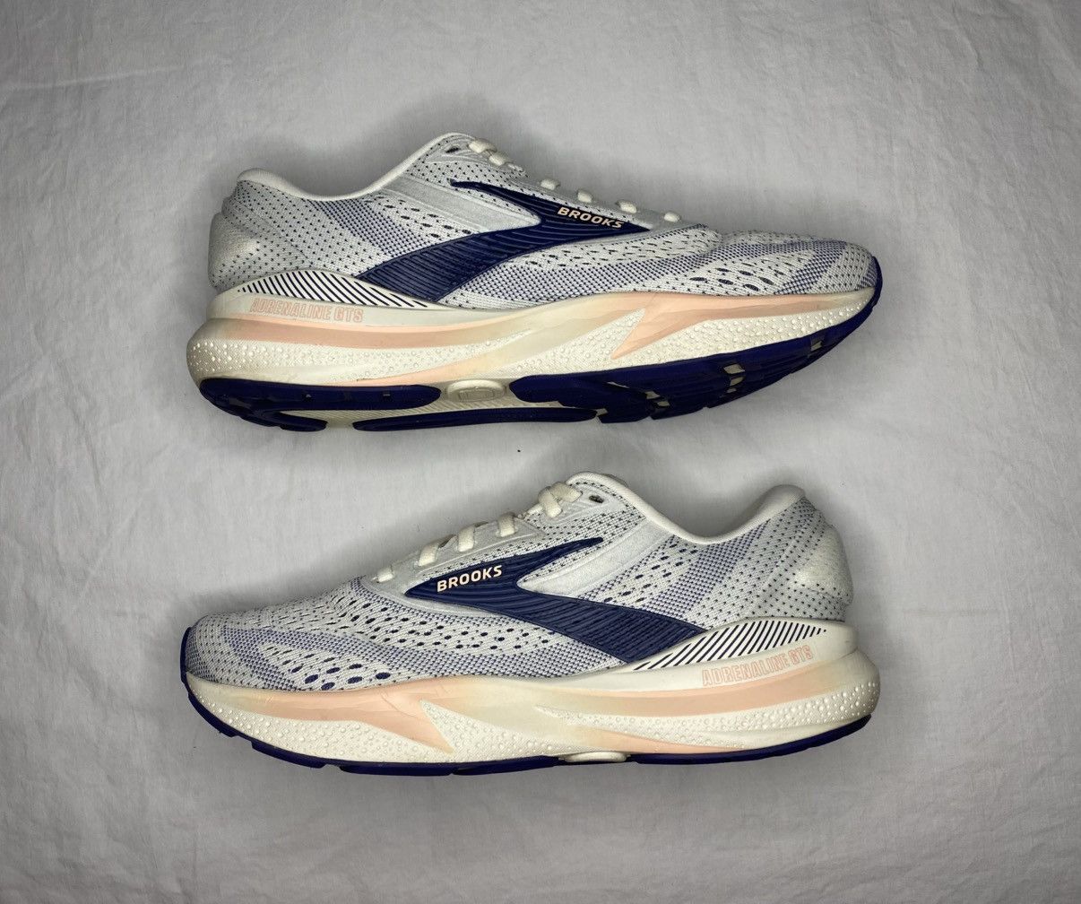 Brooks 8.5 B Brooks Adrenaline GTS 24 Grey Blue Ribbon Peach Size US 8.5 / IT 38.5 - 2 Thumbnail