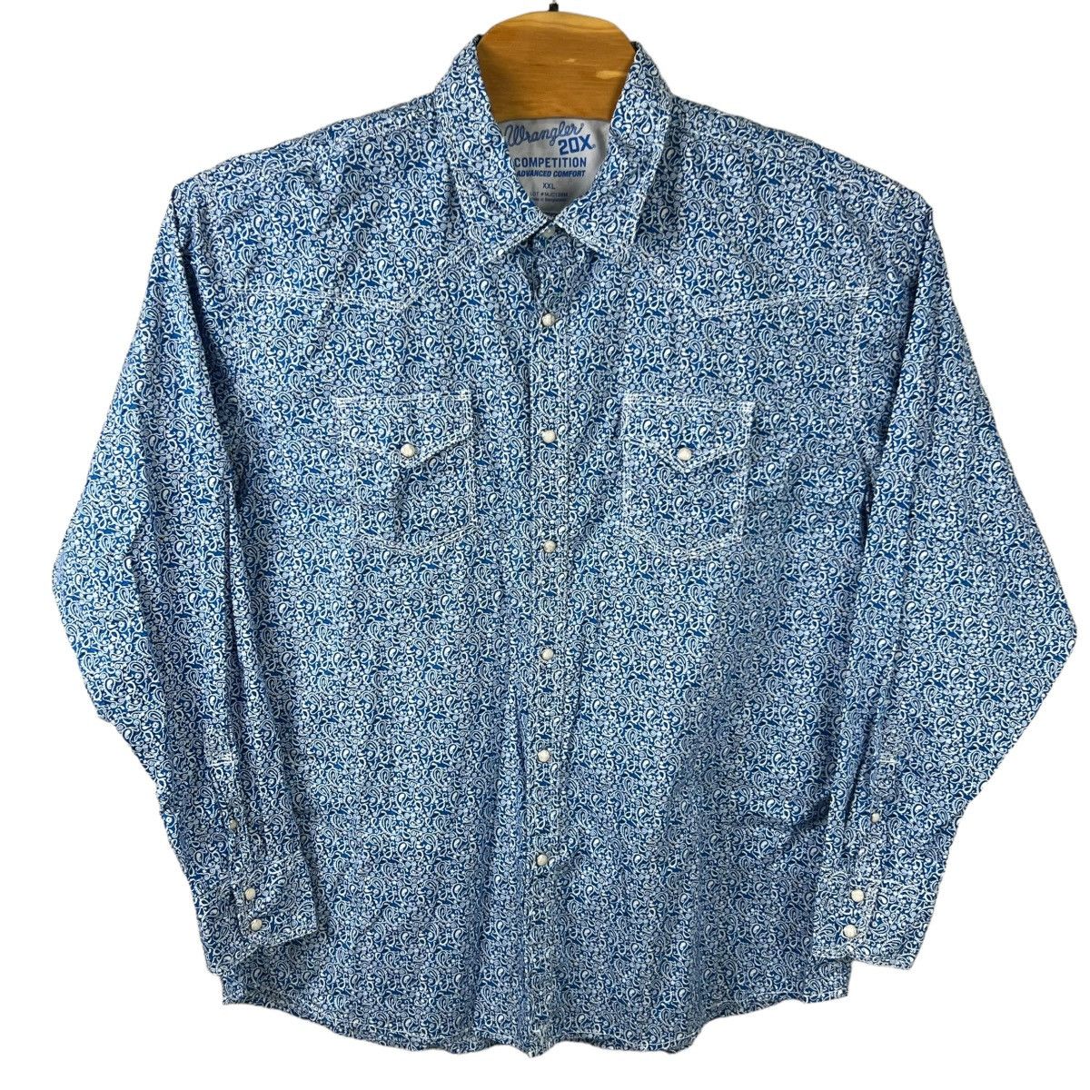 Wrangler Wrangler Paisley 20X Competition Pearl Snap Shirt XXL Size US XXL / EU 58 / 5 - 2 Thumbnail