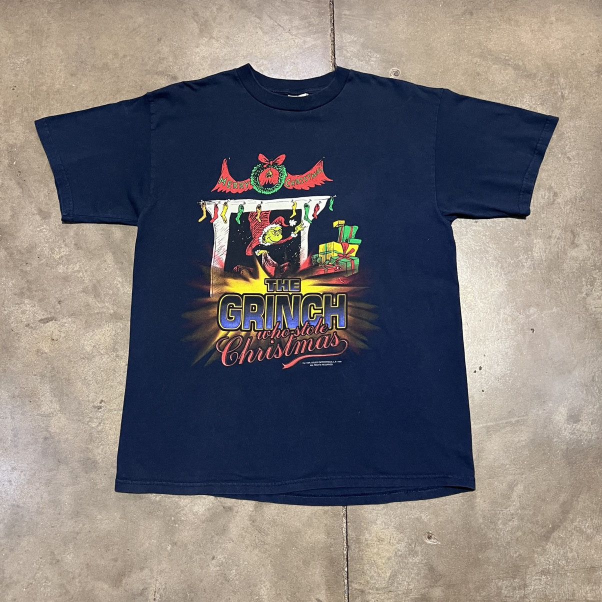 Tultex × Vintage Vintage 90s Grinch Who Stole Christmas Promo Movie T shirt Size US XL / EU 56 / 4 - 1 Thumbnail