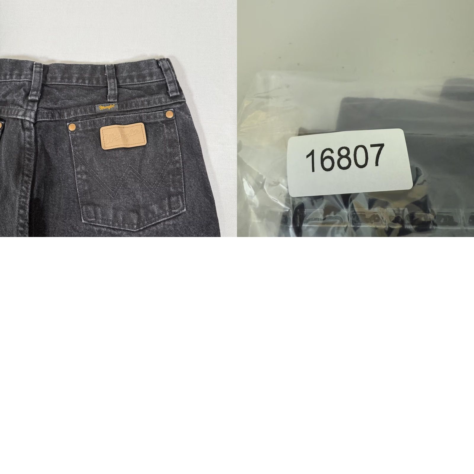 Wrangler Wrangler Jeans Mens 32x36 Black 930WBK Slim Straight Denim Jeans Western Work Cowboy Cut Five-Pocket Denim Pants Black Charcoal Wash Men Size US 32 / EU 48 - 9 Thumbnail