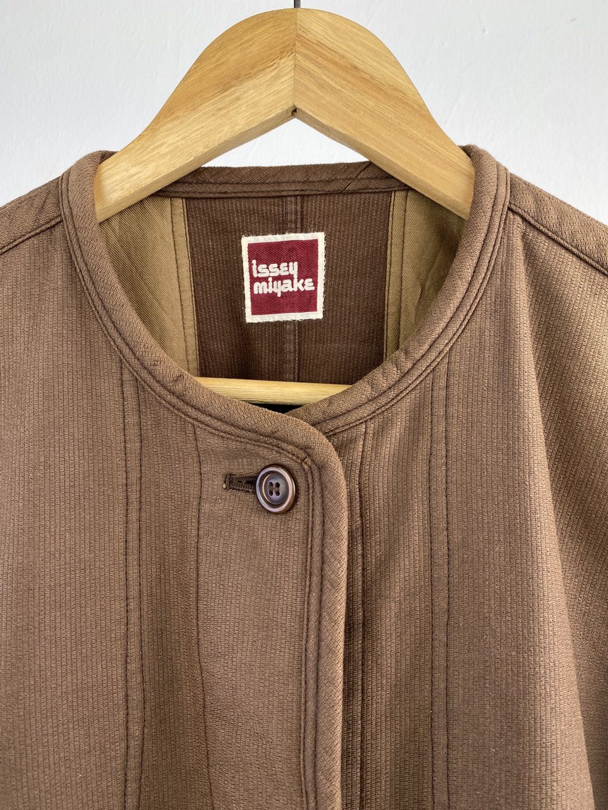 Issey Miyake Vintage 80’s Issey Miyake Collarless Sunfaded Jacket Size US M / EU 48-50 / 2 - 6 Thumbnail