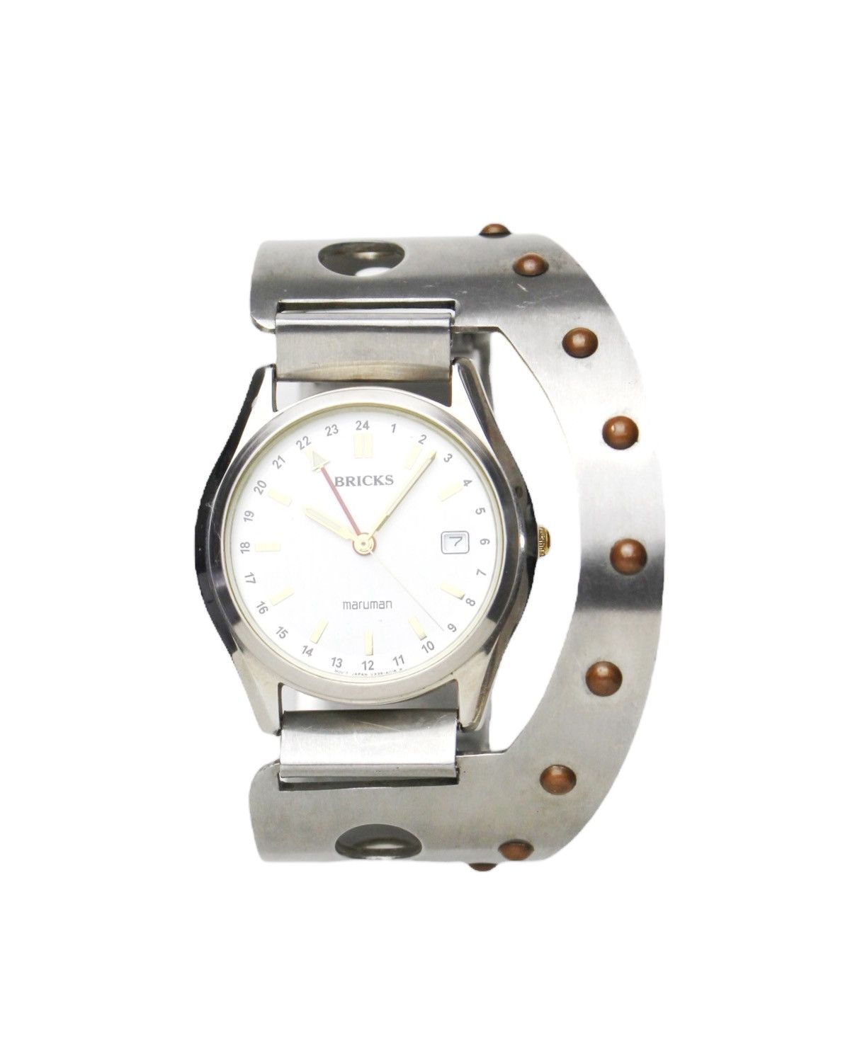 Vintage 1980S MARUMAN SEIKO BRICKS – INDUSTRIAL CUFF WATCH Size ONE SIZE - 1 Thumbnail