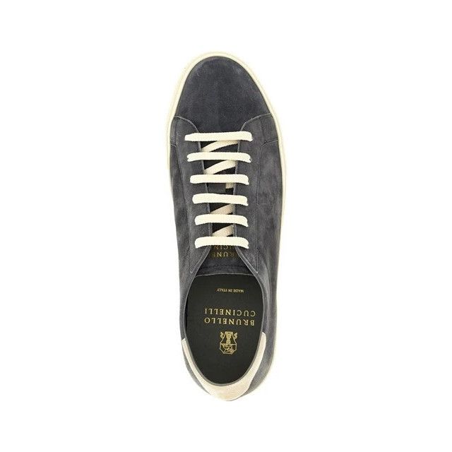 Brunello Cucinelli BRUNELLO CUCINELLI Gray Suede Sneakers New & Authentic (Men' Size US 13 / EU 46 - 5 Thumbnail