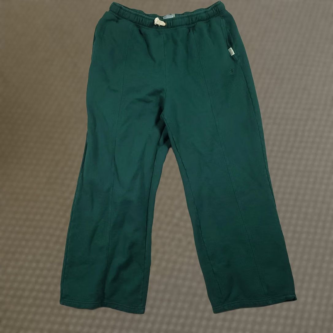 Champion Champion Sweatpants Women's Green Vintage Wide-Leg Size Large Size 30" / US 8 / IT 44 - 1 Thumbnail