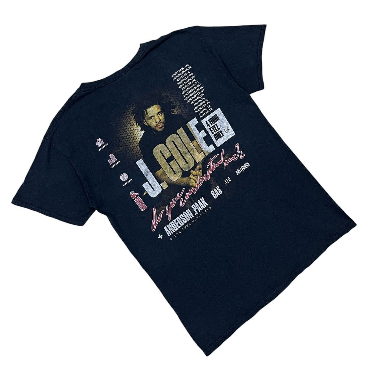 J. Cole × Rap Tees × Vintage J.cole rap tees t shirt Size US M / EU 48-50 / 2 - 7 Thumbnail