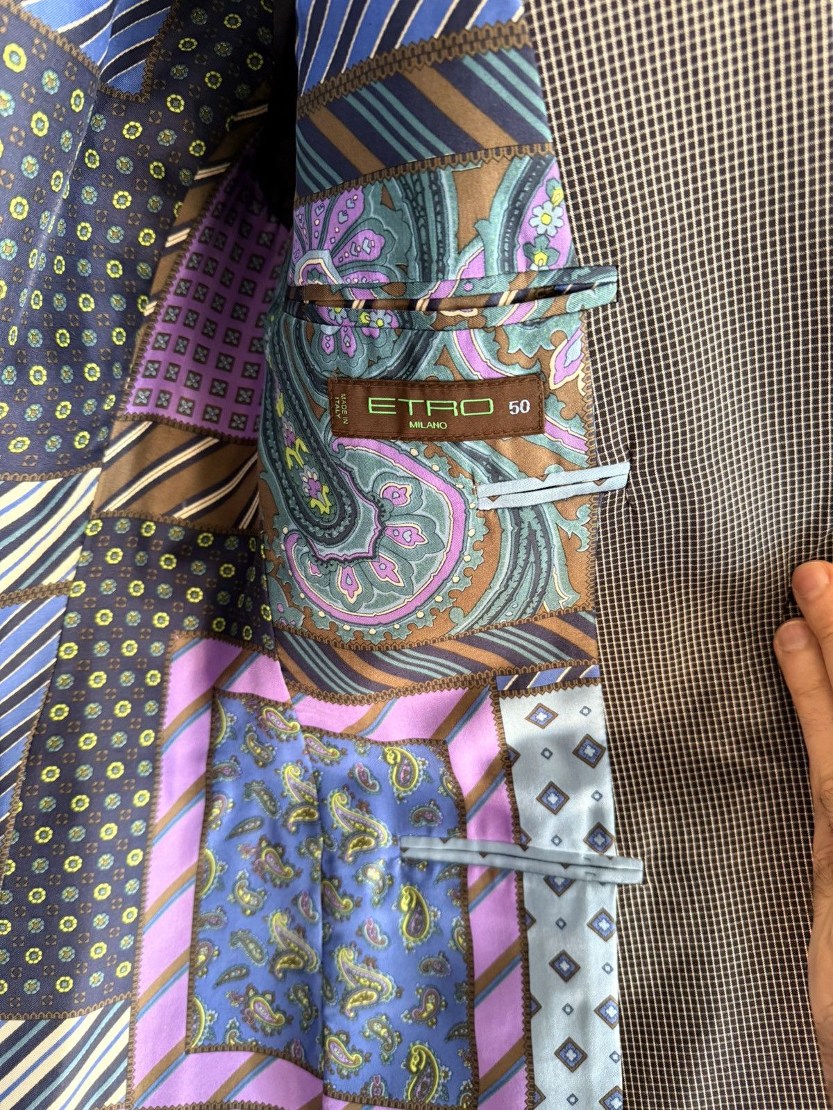 Etro Etro gingham blue blazer 40 Size 40R - 5 Thumbnail