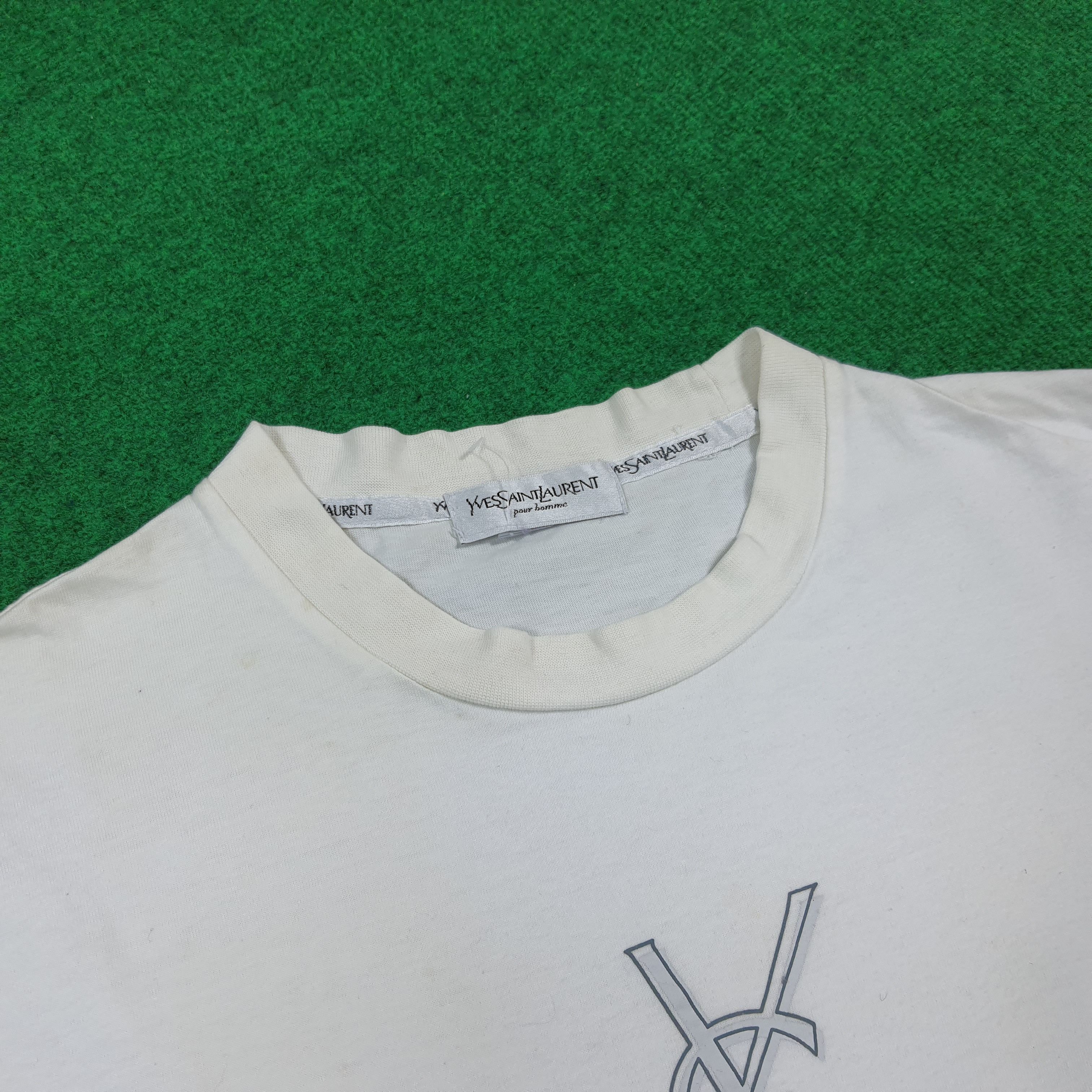 Yves Saint Laurent Vintage YSL Yves Saint Laurent Designer Tshirt C301N6 Size US M / EU 48-50 / 2 - 8 Thumbnail