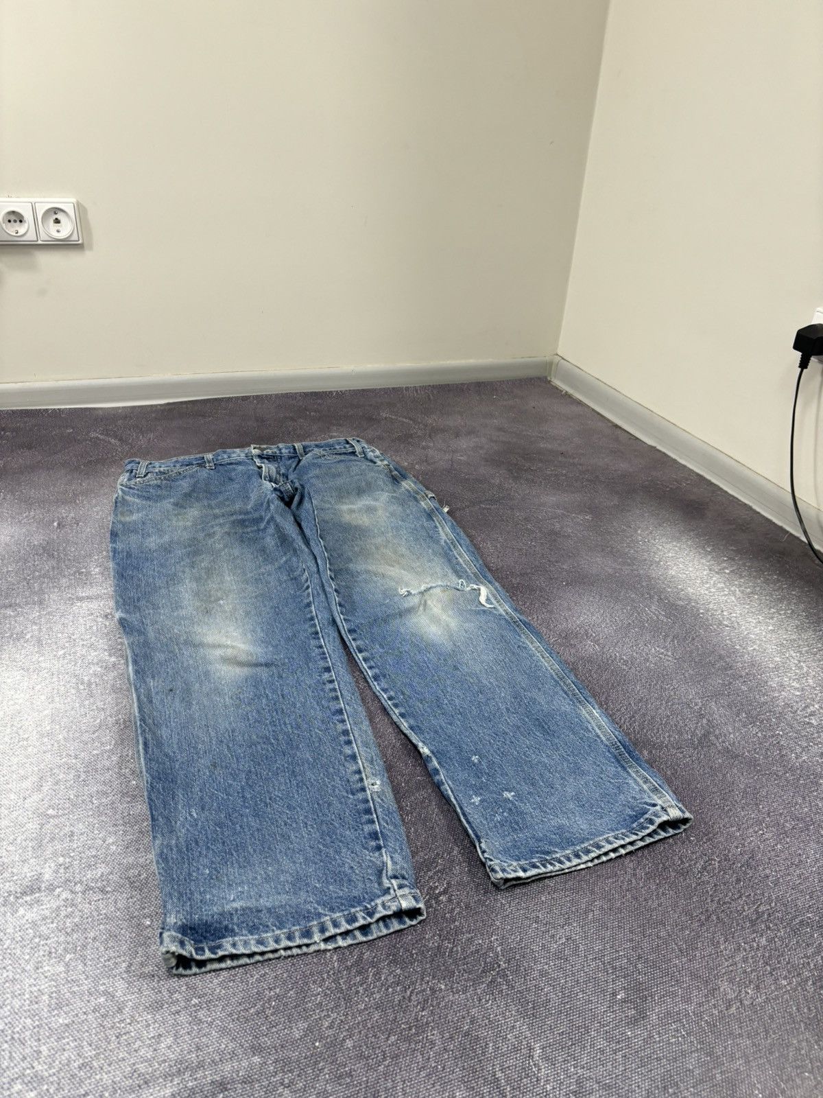 Dickies Vintage Dickies Faded Blue Denim Work Hype Baggy Jeans Size US 36 / EU 52 - 9 Thumbnail