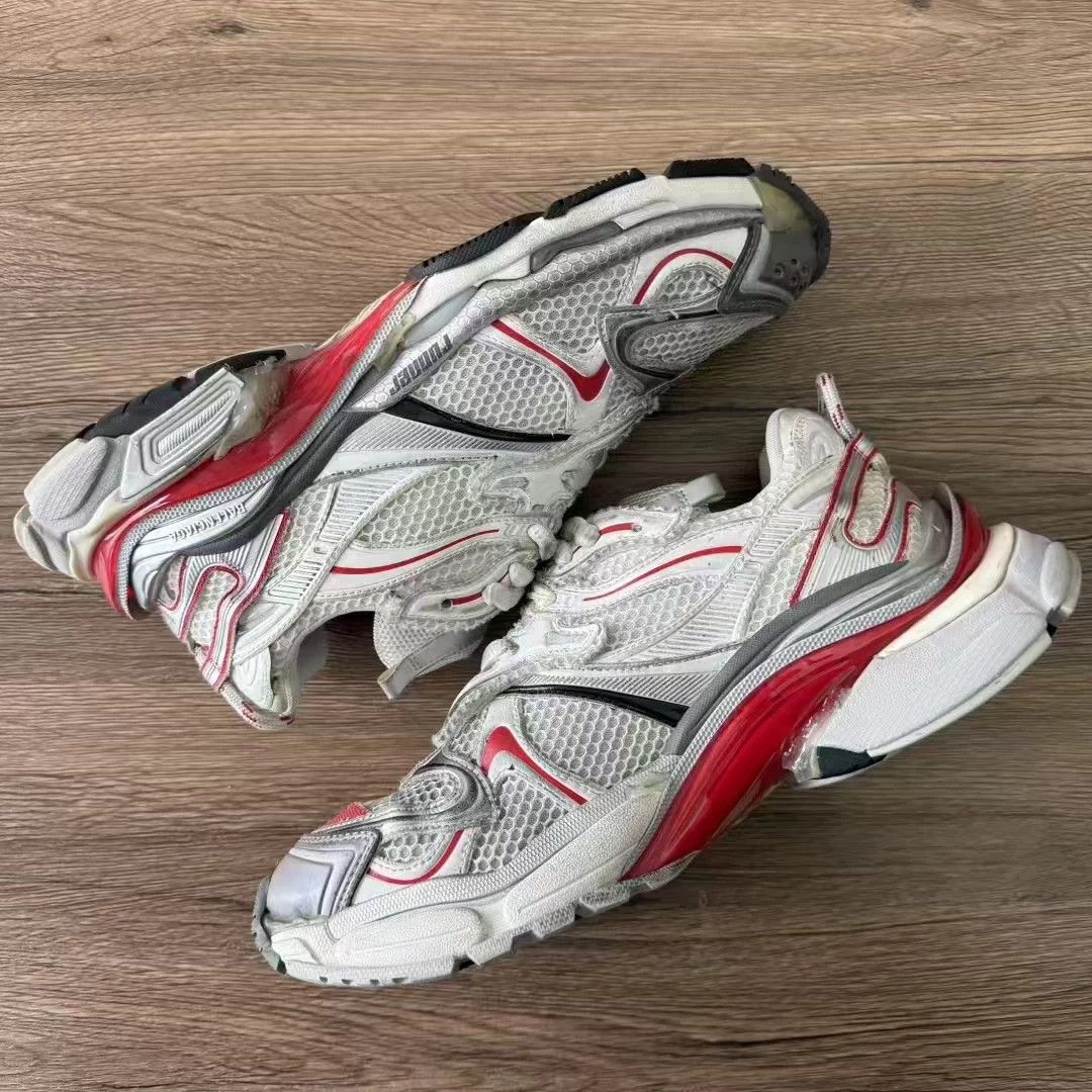 Balenciaga Balenciaga Runner 2.0 Silver/White/Red 43 Size US 10 / EU 43 - 2 Thumbnail