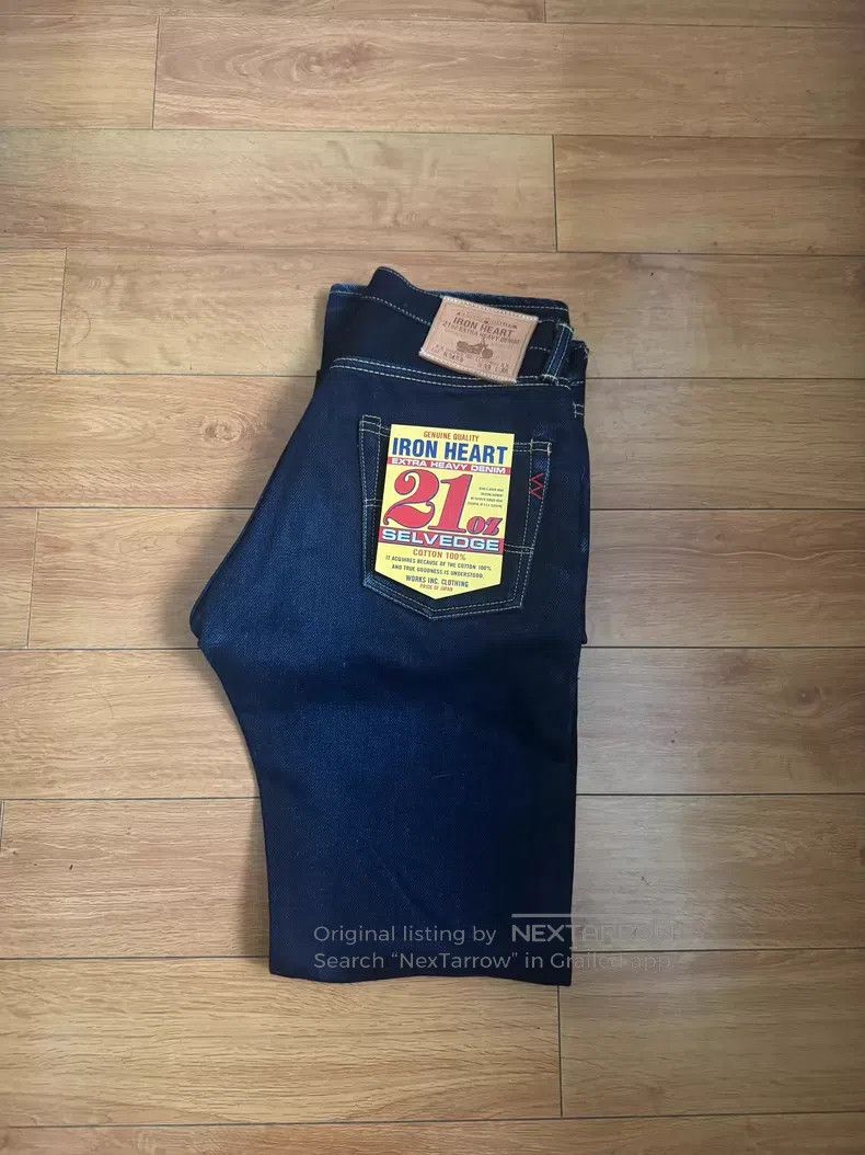 Iron Heart Iron Heart Black and blue double-dyed jeans Size US 32 / EU 48 - 1 Thumbnail