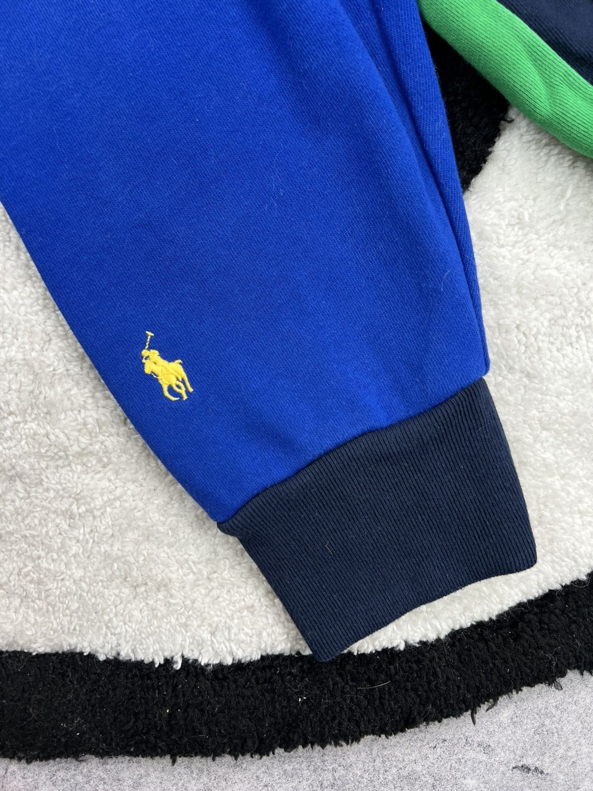 Polo Ralph Lauren Polo Ralph Lauren Patchwork Monogram Vintage Hoodie Size US L / EU 52-54 / 3 - 11 Thumbnail