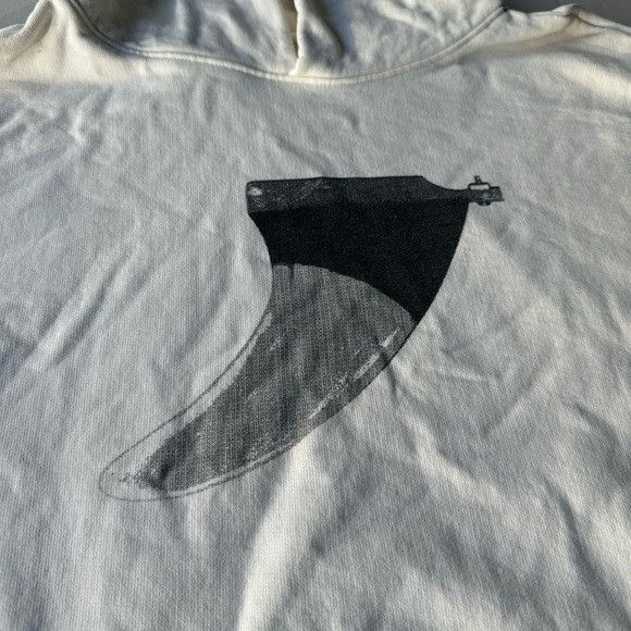 Designer OLA CANVAS SINGLE FIN WHITE/CREAM HOODIE SZ MEDIUM M Size US M / EU 48-50 / 2 - 4 Thumbnail