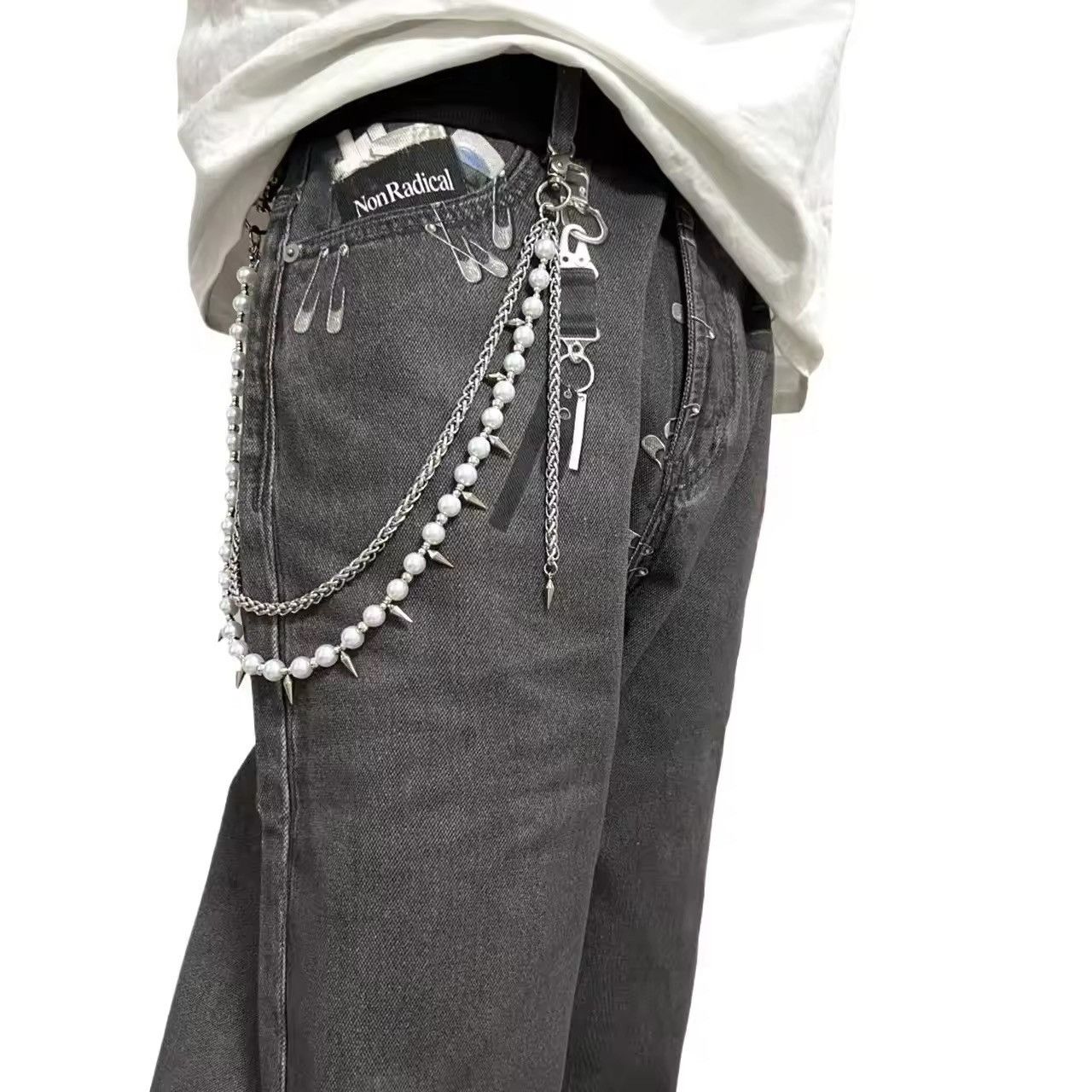 Vintage double layered beaded spikes tassel chain waist accessories Size ONE SIZE - 1 Thumbnail