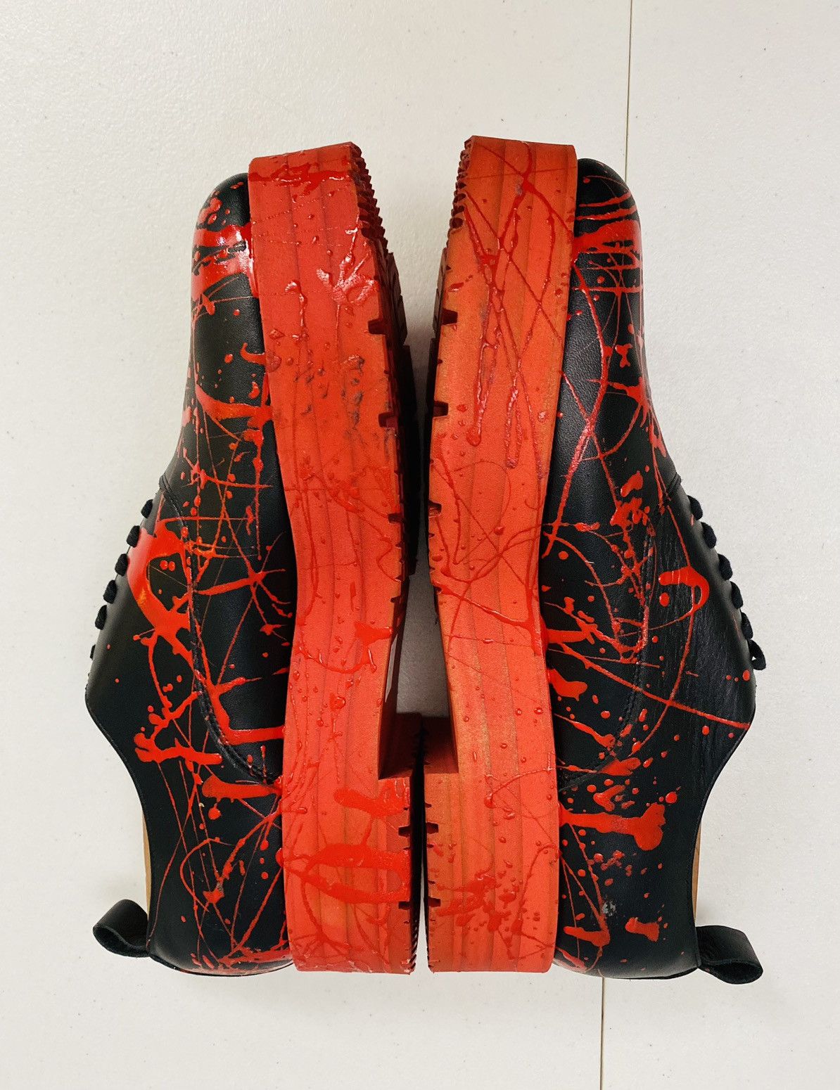 Comme des Garcons Homme Plus CDGHP 🇯🇵 black calf red platform gum sole derby 7 25 NEW Size US 7 / EU 40 - 10 Thumbnail
