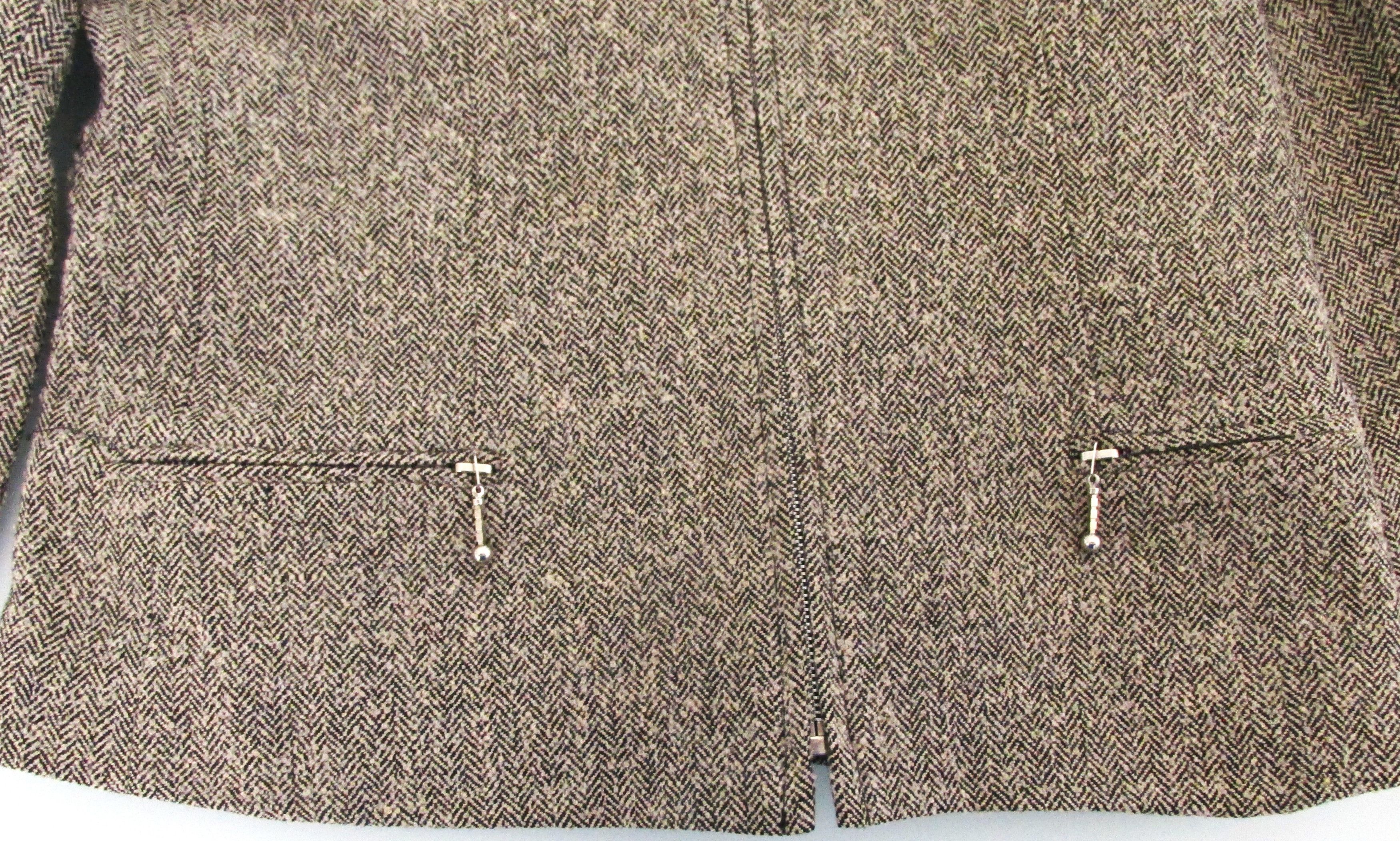 Other J. London Women's Wool Zipper Jacket/Blazer Size 6 Size M / US 6-8 / IT 42-44 - 4 Thumbnail