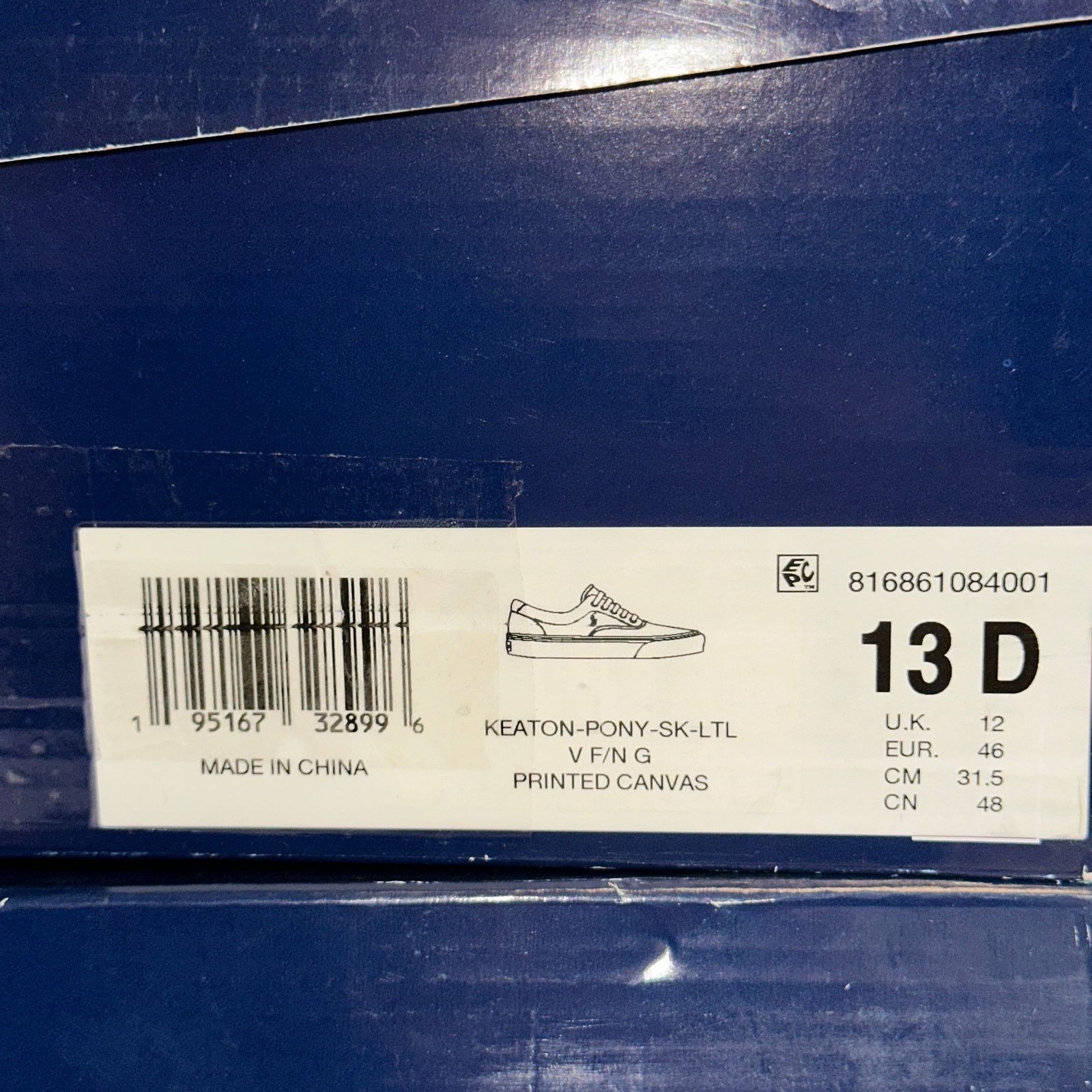Polo Ralph Lauren Polo Ralph Laurent Mens sz 13 D Keaton Pony Low top Laced Size US 13 / EU 46 - 8 Thumbnail
