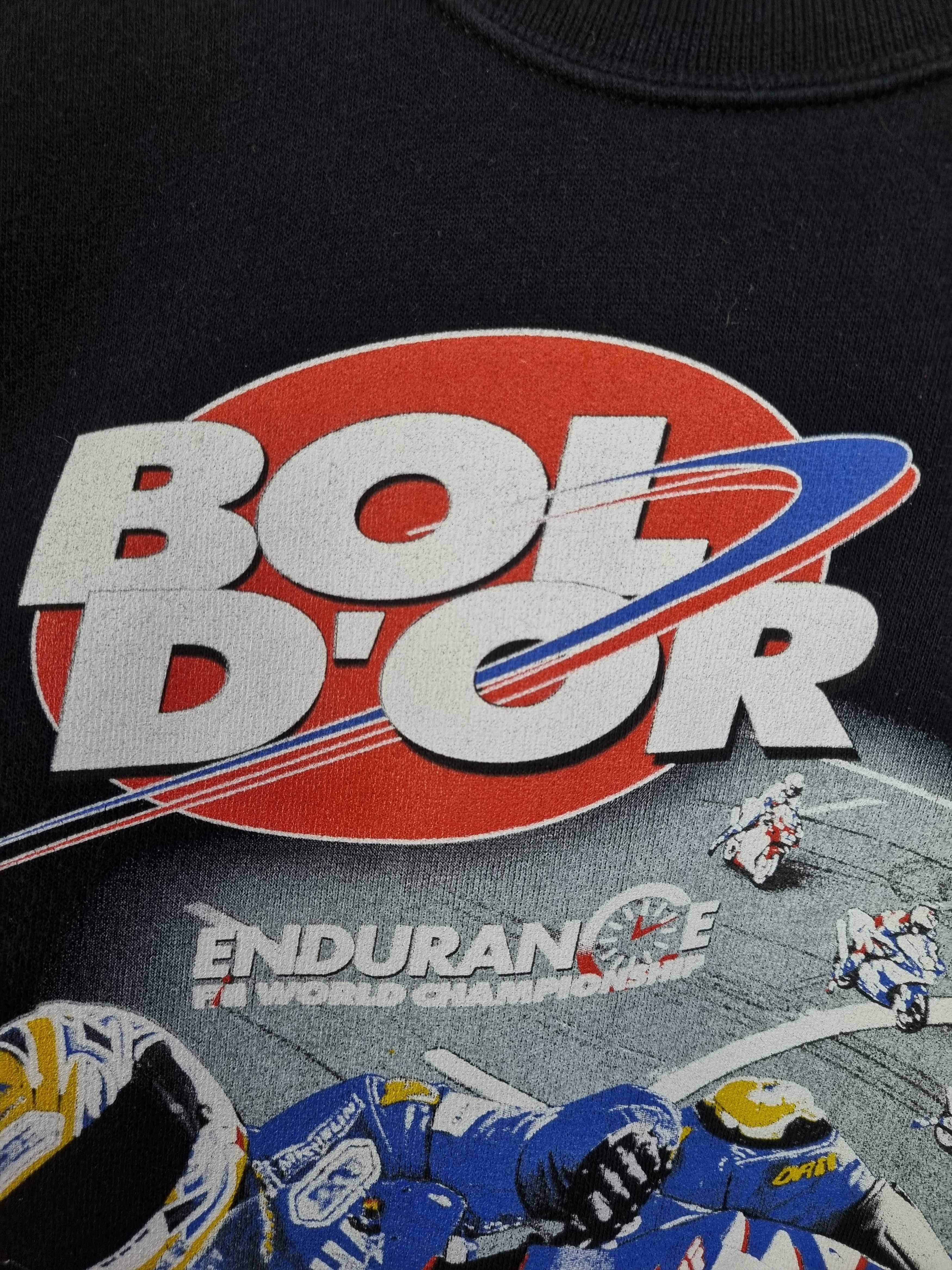 Vintage 90s Motorrad Big Print Bol Dor 2001 Size US L / EU 52-54 / 3 - 5 Thumbnail