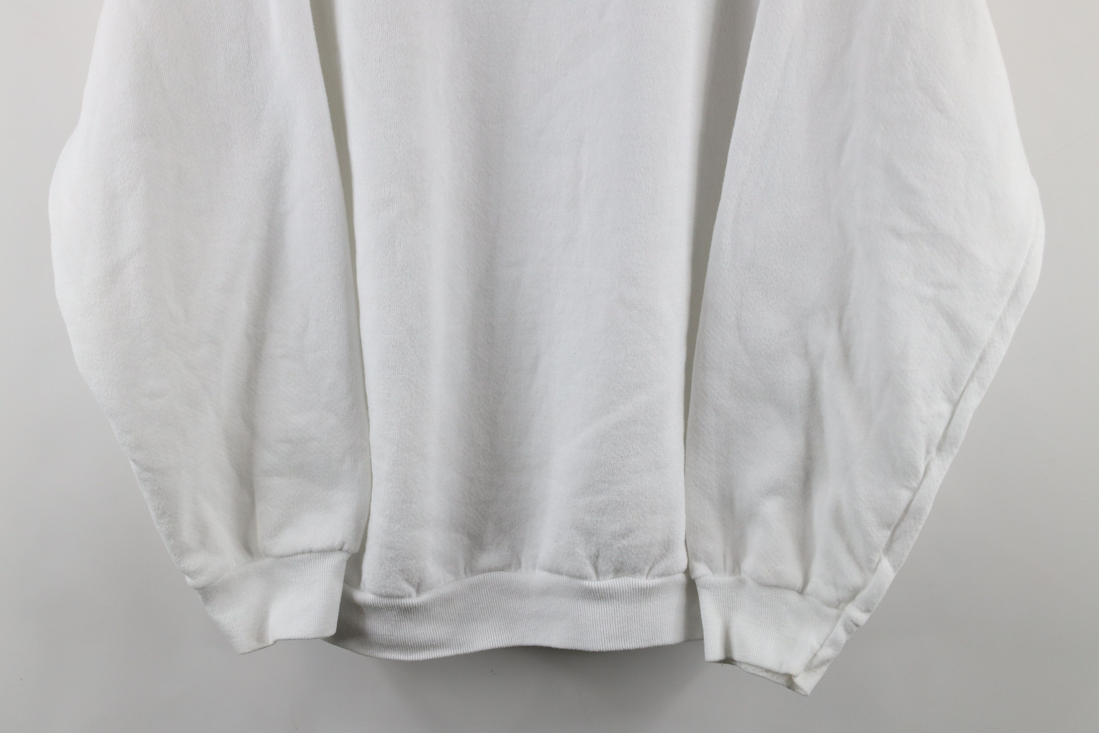 Vintage Vintage 90s Streetwear Crewneck Sweatshirt White USA Size US XL / EU 56 / 4 - 3 Thumbnail