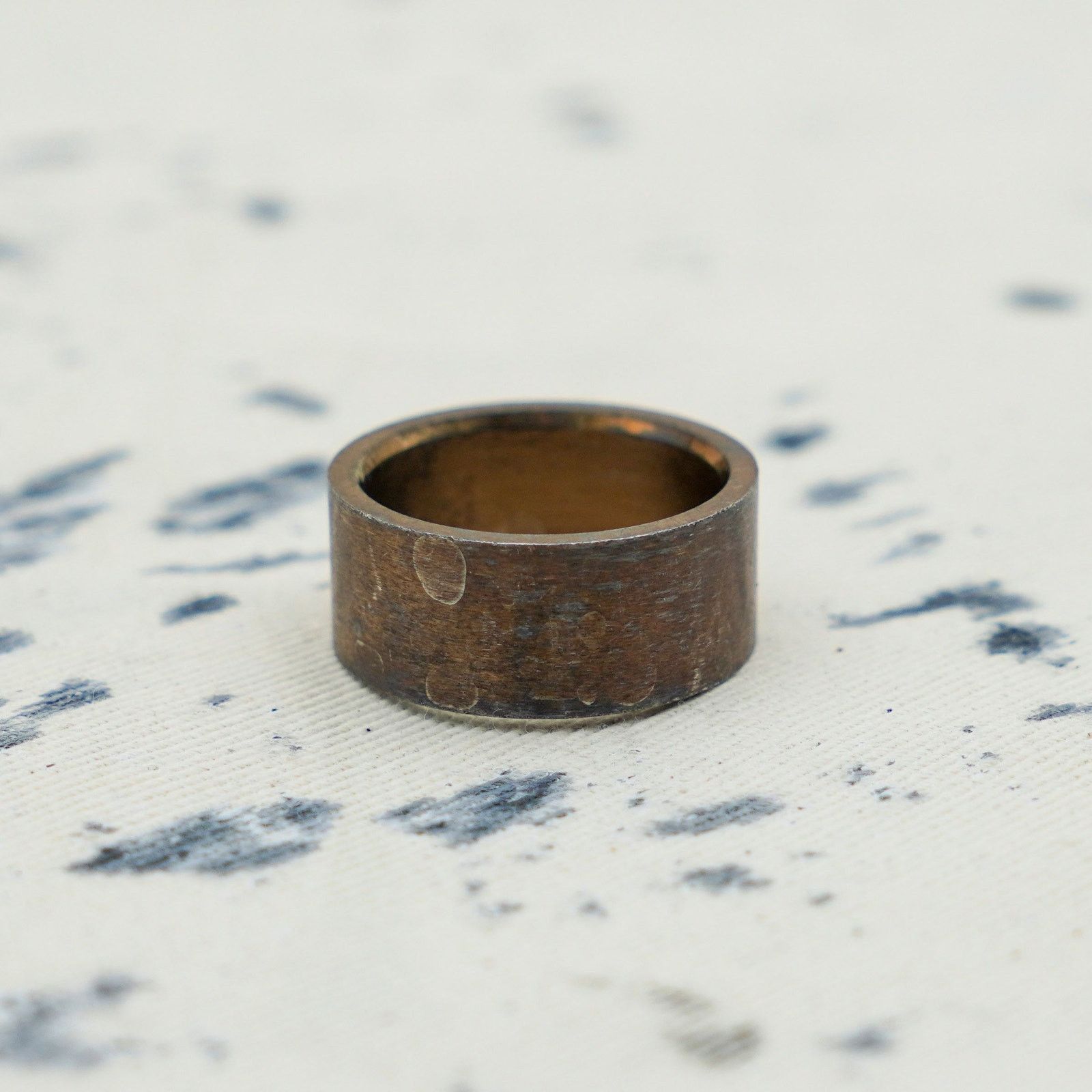 Acne Studios Acne studios x all blues wide oxidized brass bronze ring Size ONE SIZE - 3 Thumbnail