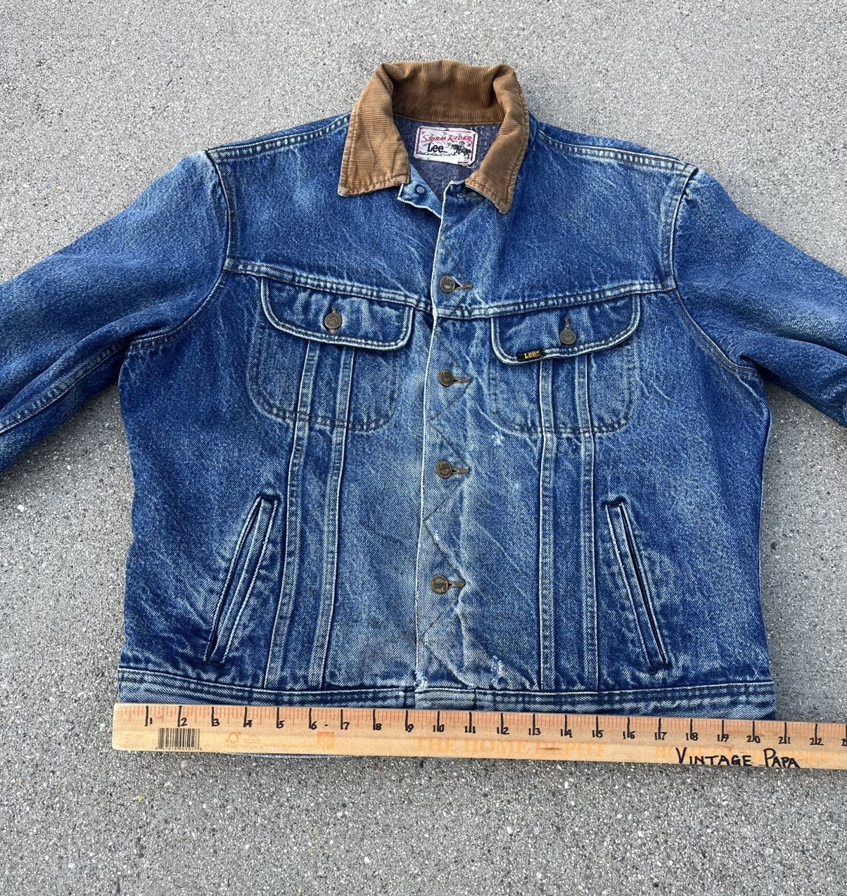 Lee Vintage Lee Storm Rider Wool Blanket Lined Denim Jean Jacket Size US L / EU 52-54 / 3 - 7 Thumbnail