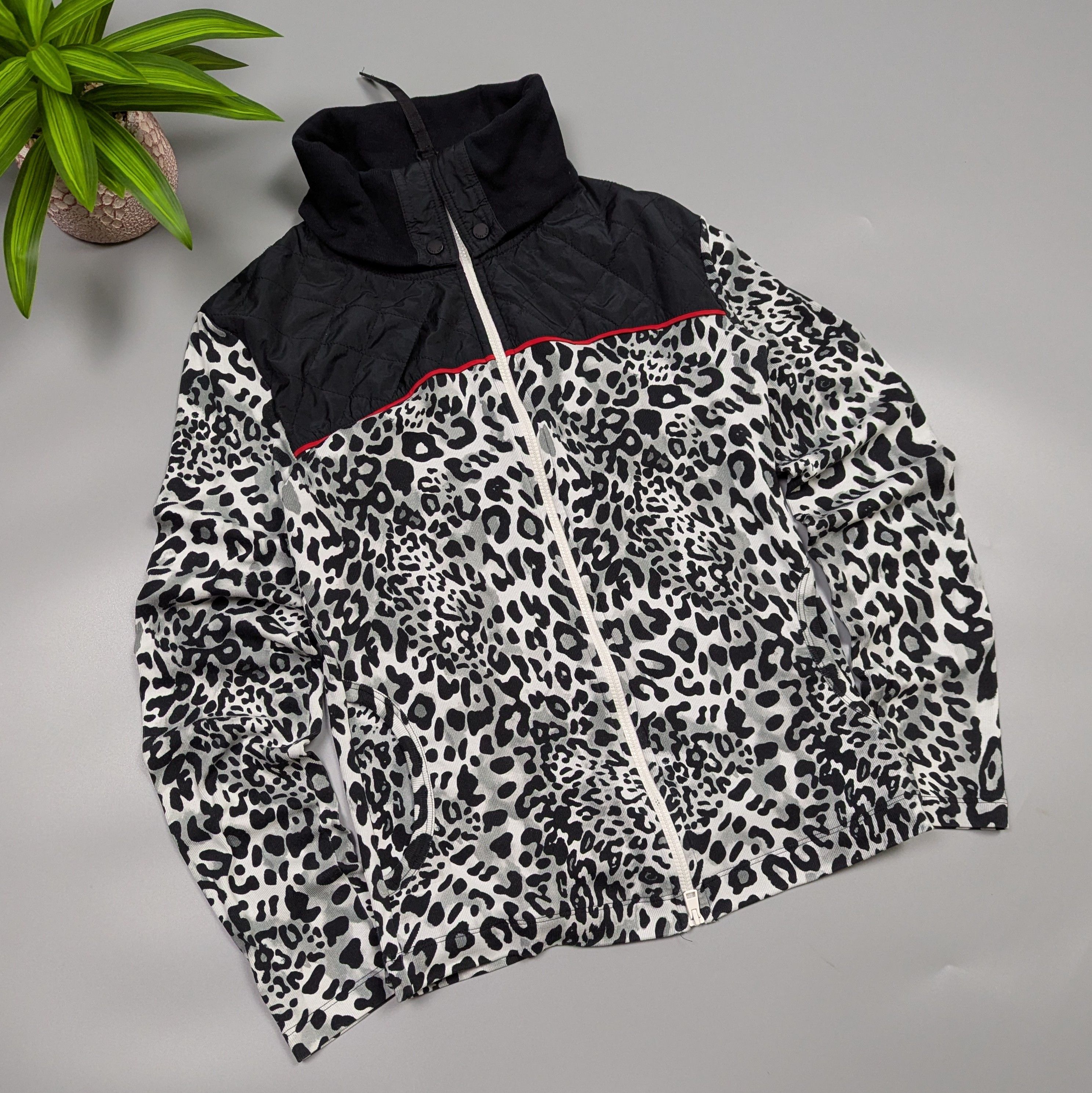 Other MARC CAIN Women’s Leopard Print Full Zip Jacket/Sweatshirt Size M / US 6-8 / IT 42-44 - 7 Thumbnail