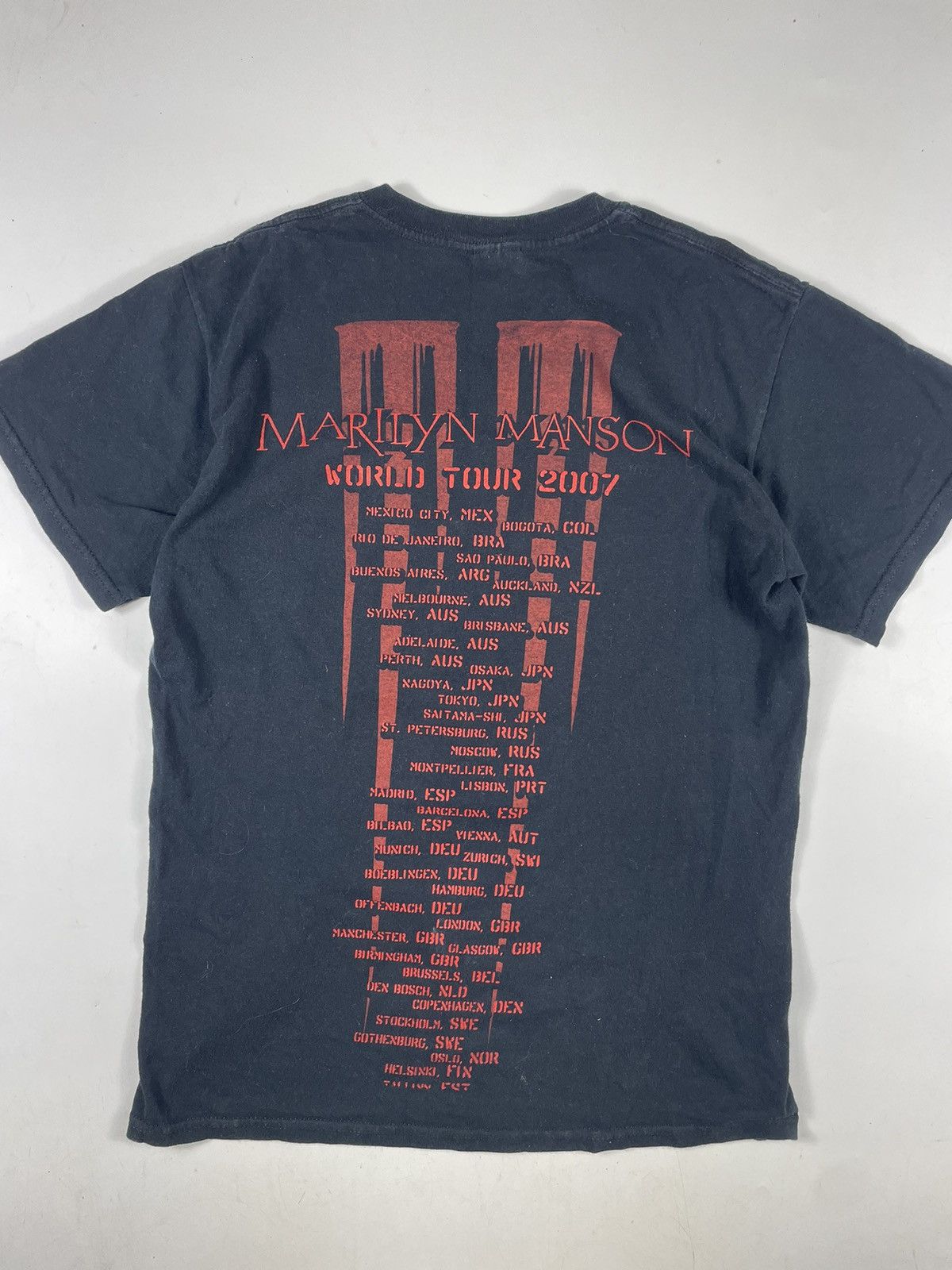 Marilyn Manson Marilyn Manson rare tee t shirt vintage world tour 00s 2007 Size US S / EU 44-46 / 1 - 2 Thumbnail