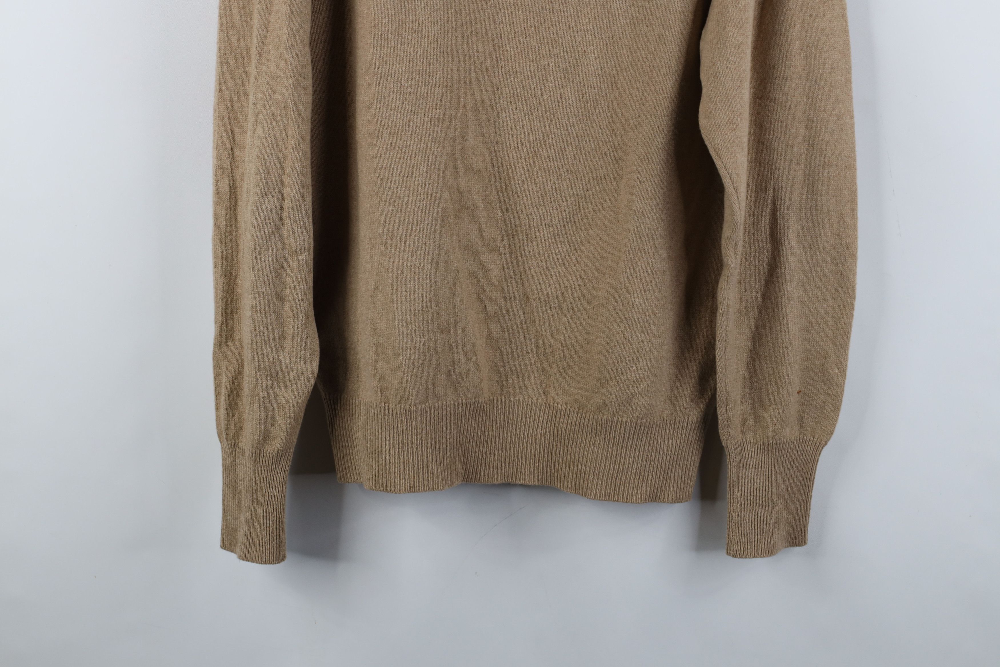 Vintage Vintage 90s Streetwear 2 Ply Cashmere Knit Sweater Beige Size US M / EU 48-50 / 2 - 13 Thumbnail