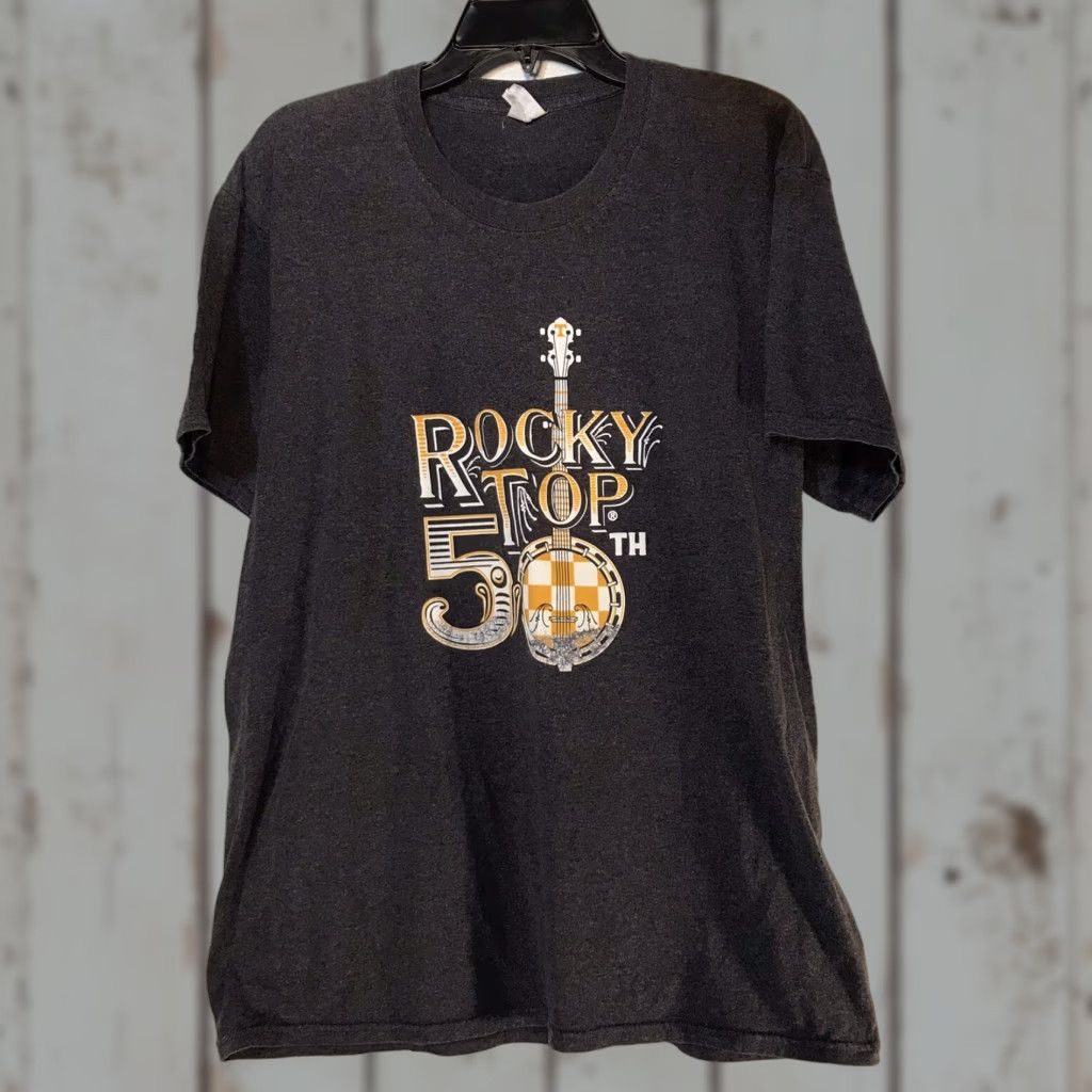 Port & Company Port & Company Tennessee Volunteers Rocky Top 50th Anniversary Gray Graphic T-Shirt Women's Size L Size L / US 10 / IT 46 - 1 Thumbnail