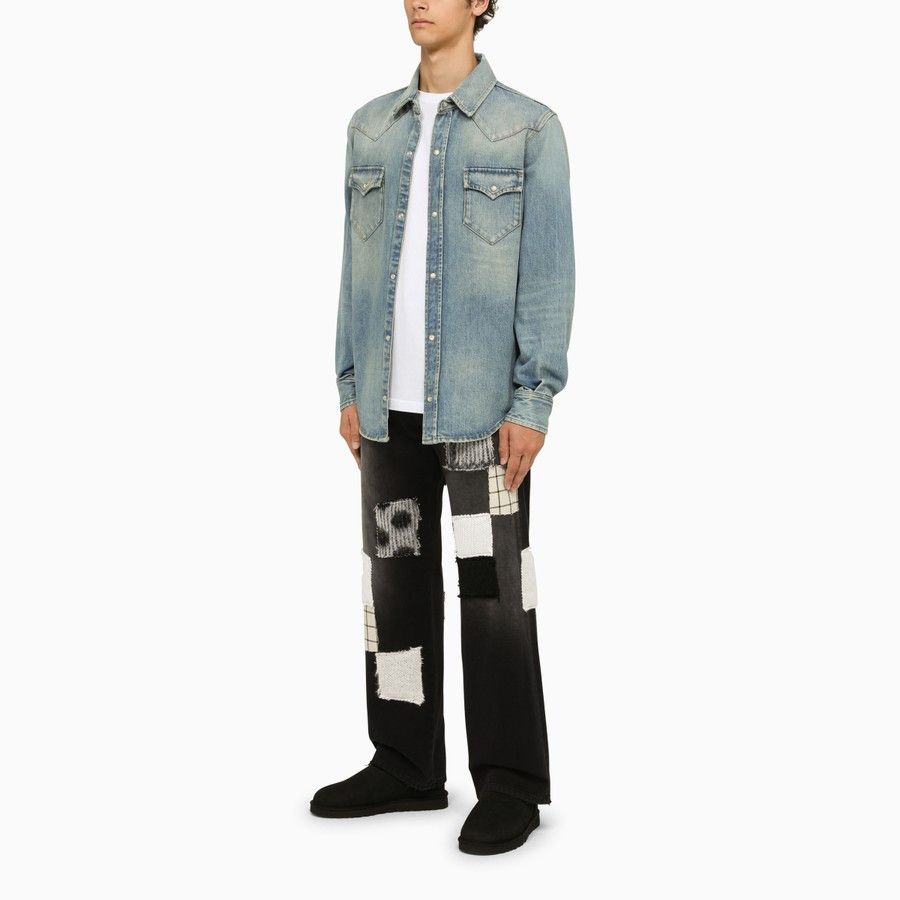 Alanui o1d2blof1124 Denim Shirt in Light Blue Size US L / EU 52-54 / 3 - 2 Thumbnail