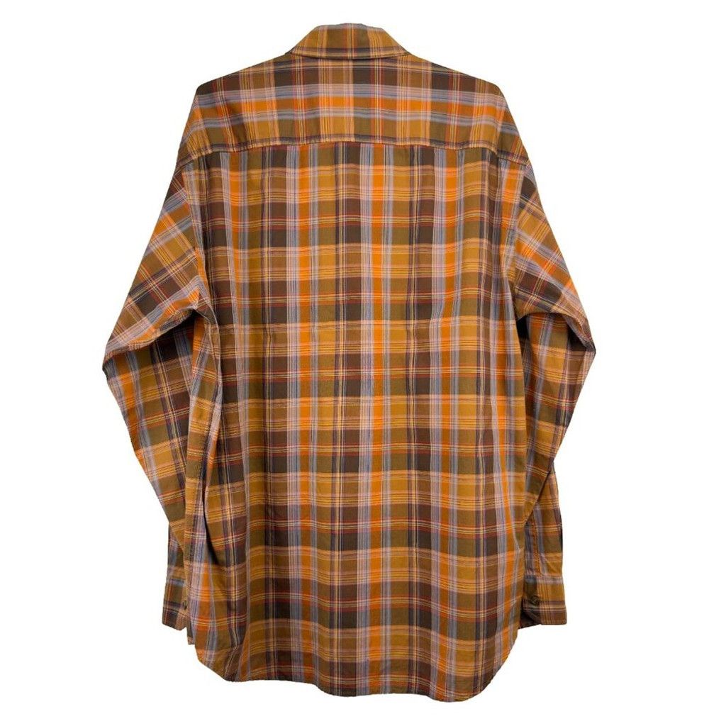 Ermenegildo Zegna ZEGNA Sport Brown Tan Plaid Casual Button-down Shirt sz L Size US L / EU 52-54 / 3 - 2 Thumbnail