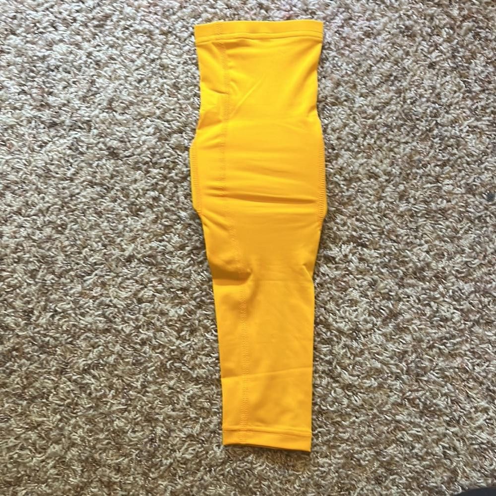 Nike Nike Mens Pro NBA Padded Elbow Sleeve Yellow Size ONE SIZE - 4 Thumbnail