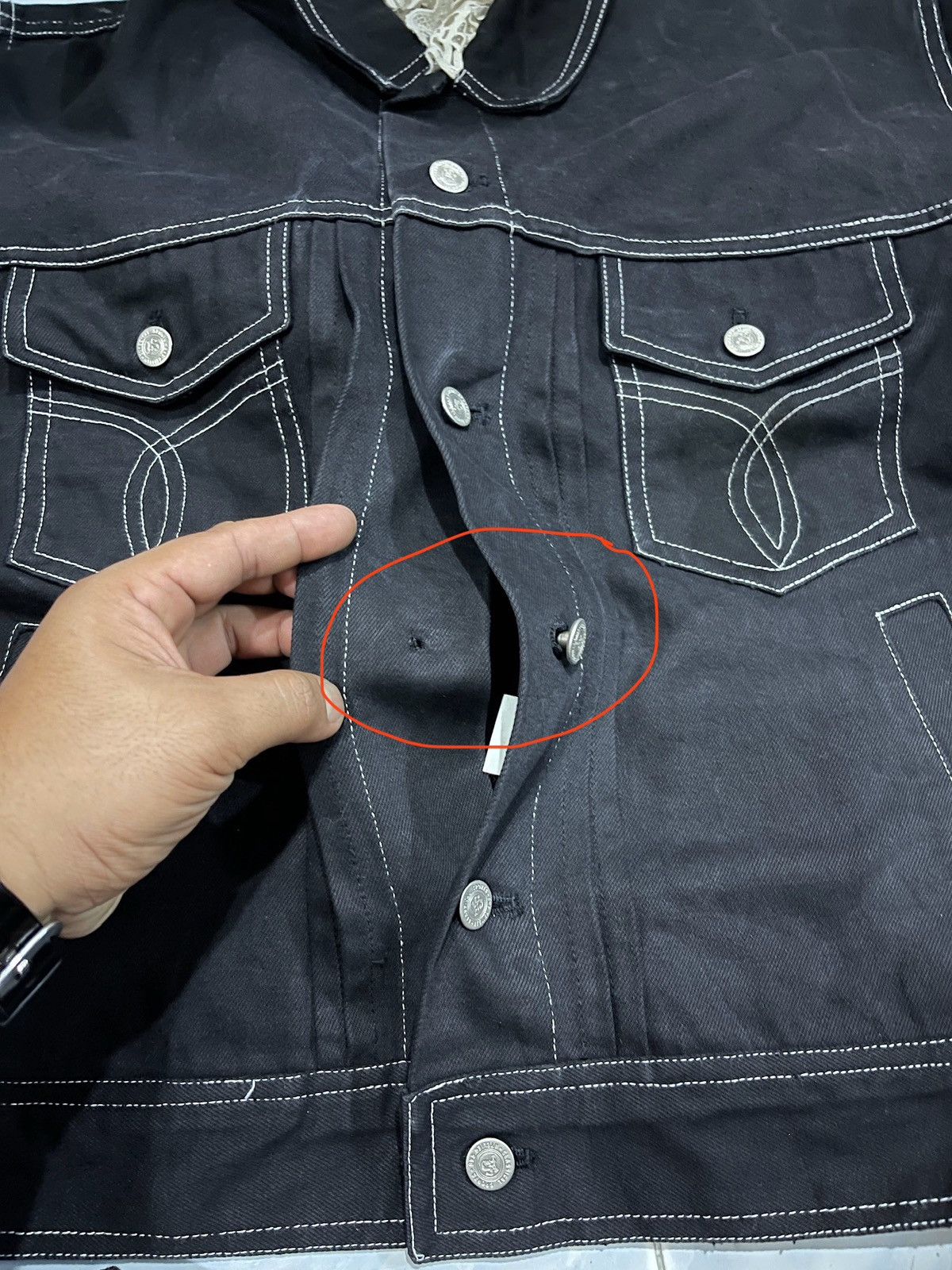 Japanese Brand Rare🔥Designer Atelier Sab Trucker Denim Jacket Size US L / EU 52-54 / 3 - 15 Thumbnail