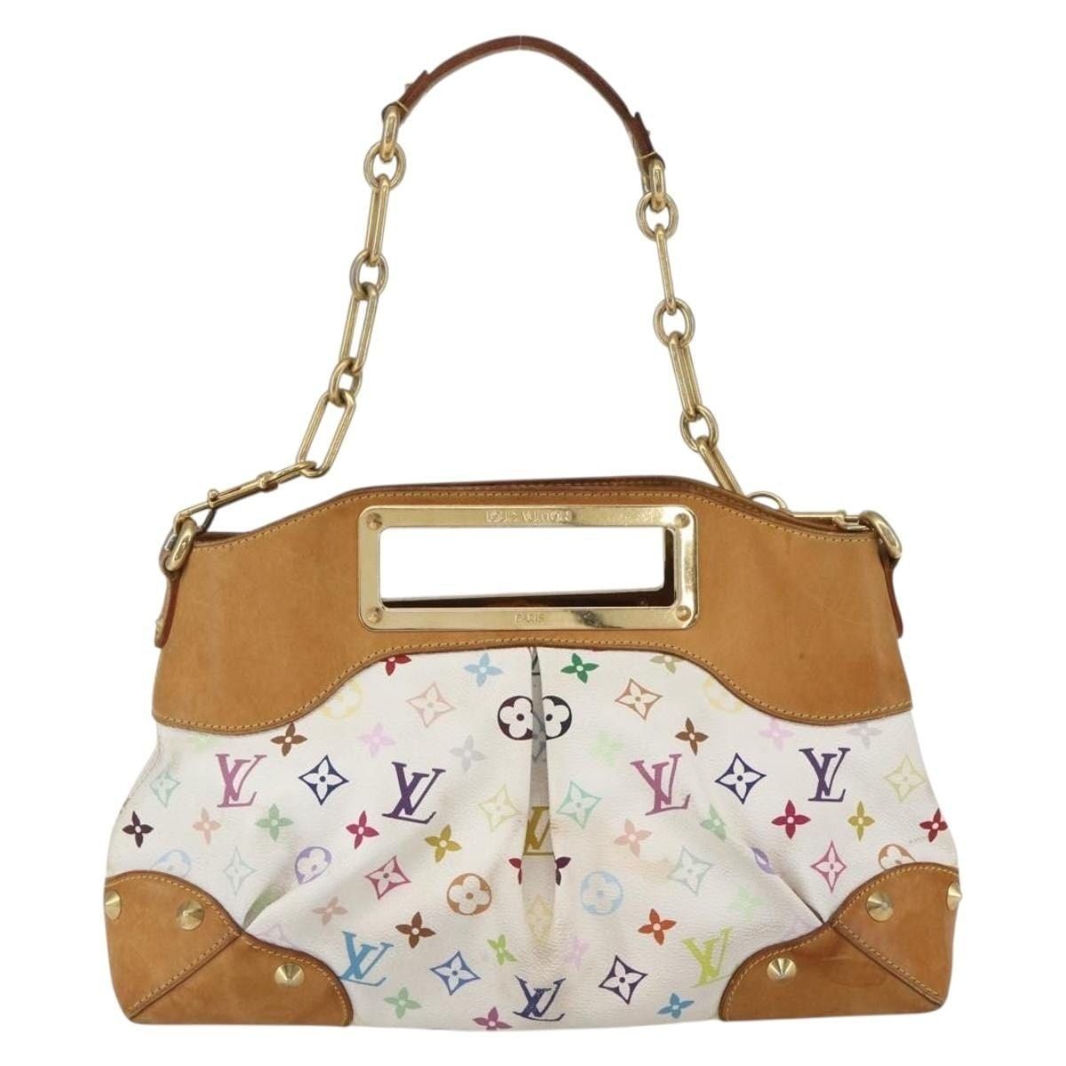 Louis Vuitton Louis Vuitton Monogram Multicolor Judy MM Handbag White Size ONE SIZE - 2 Thumbnail