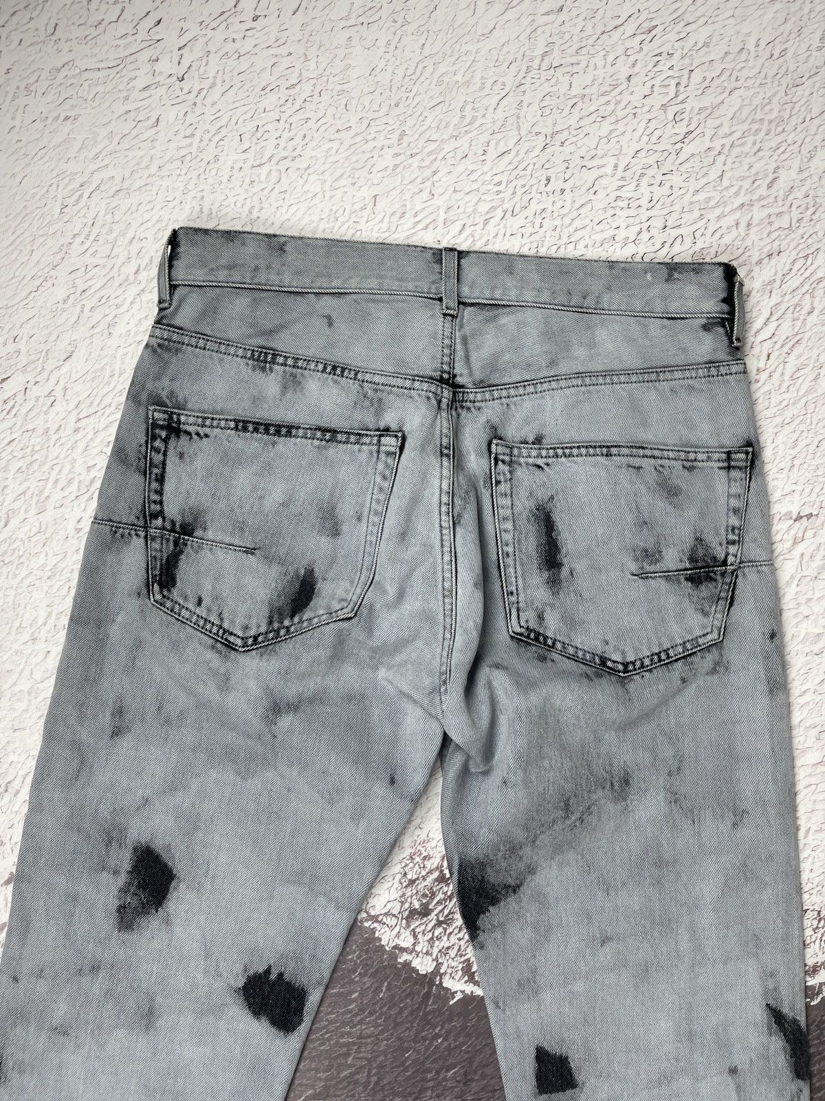 Christian Dior Monsieur Christian Dior 01 Tie Dye Boyfriend Jeans Gray Denim sz US6 Size 28" / US 6 / IT 42 - 21 Thumbnail
