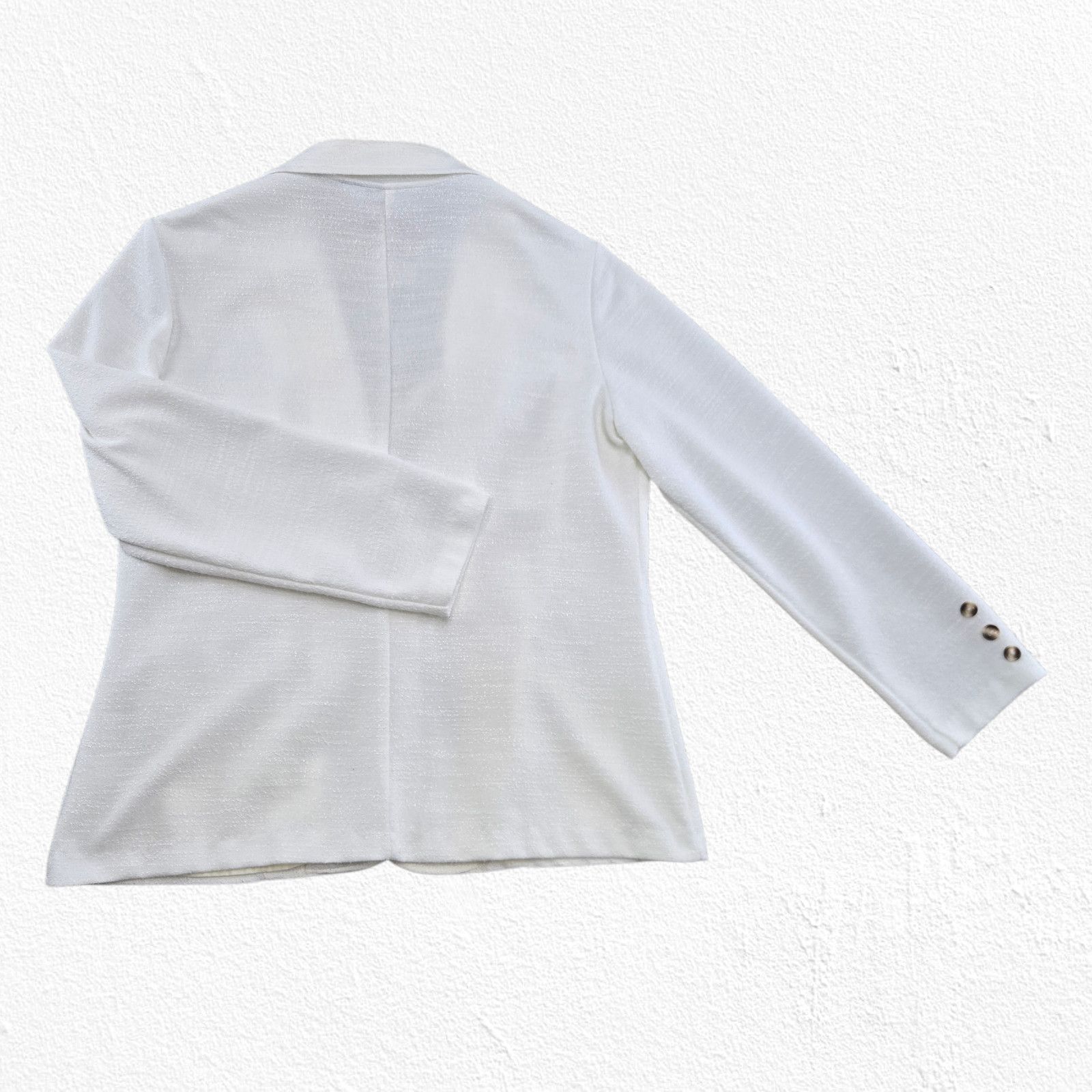Vintage 90s White Structured Blazer Size Medium Size M / US 6-8 / IT 42-44 - 9 Thumbnail
