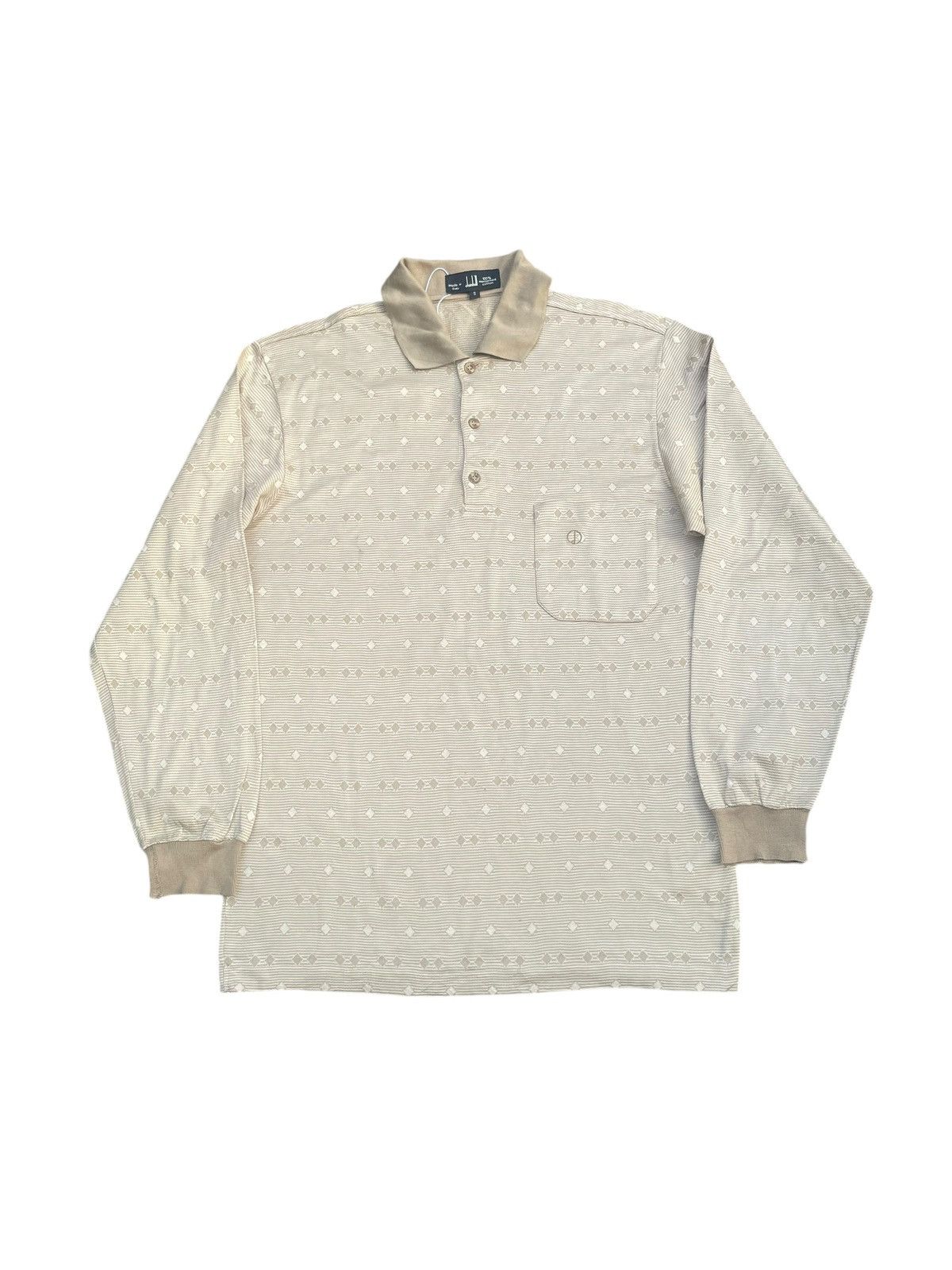 Alfred Dunhill Vintage Dunhill L/S Polo Tshirt Size US M / EU 48-50 / 2 - 1 Thumbnail