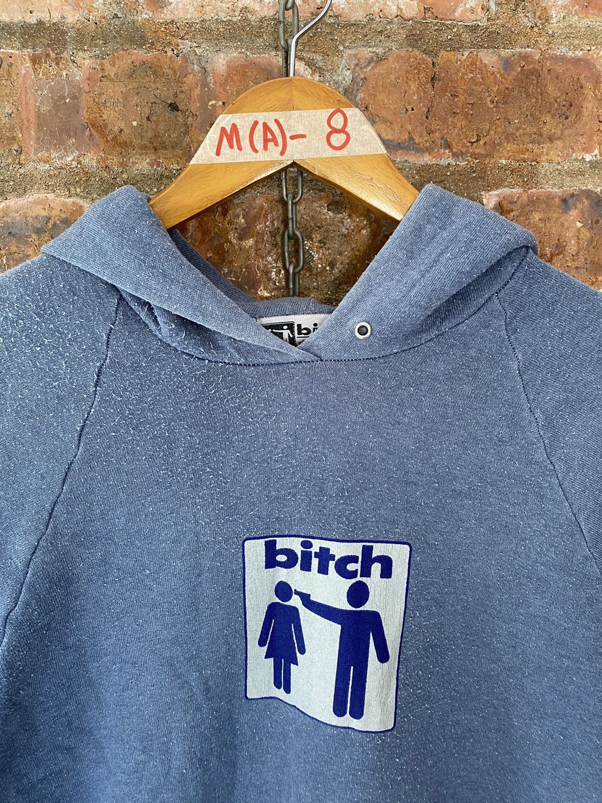 Hook-Ups 1990s BITCH skateboard Rare Image hoodie Size US L / EU 52-54 / 3 - 3 Thumbnail