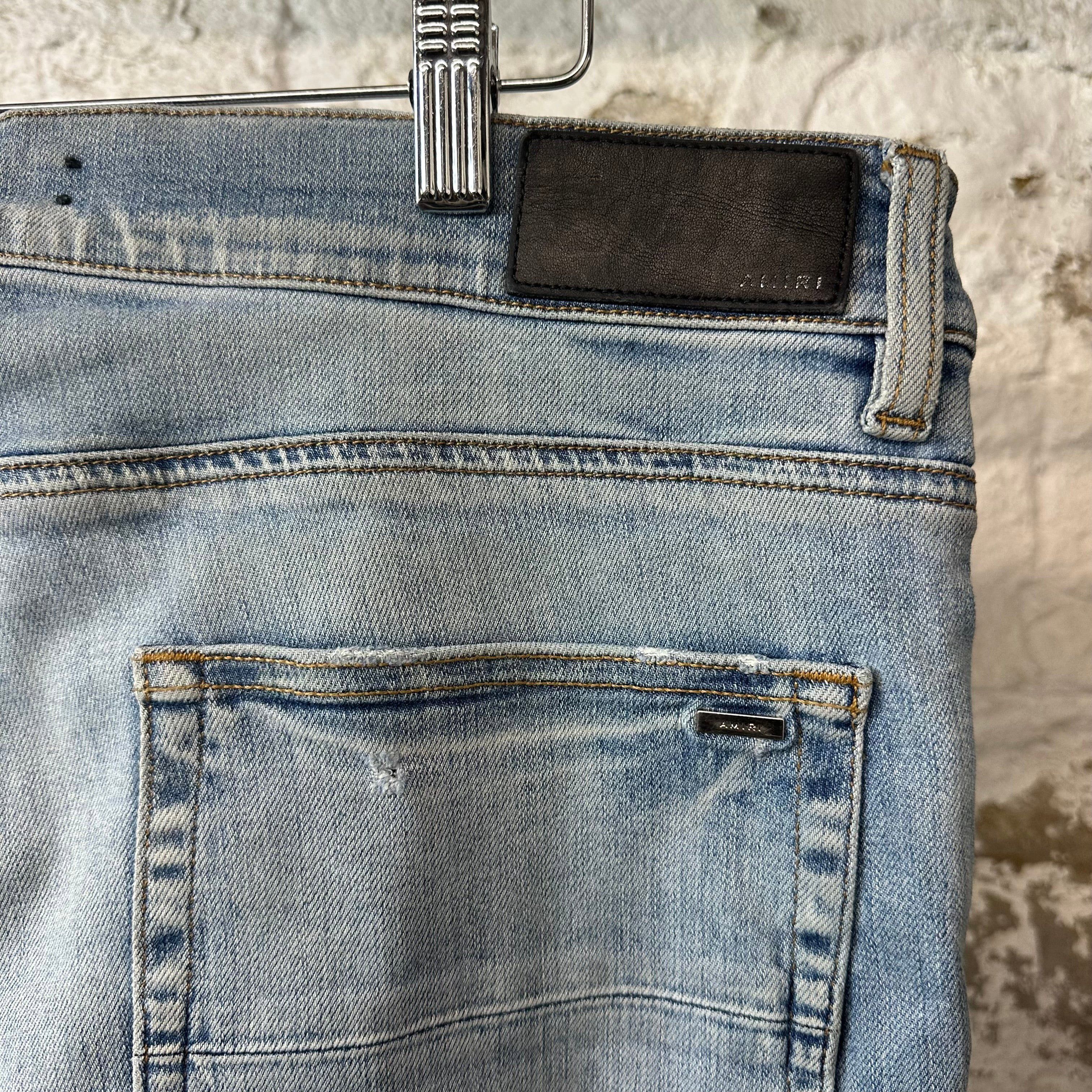 Amiri Amiri MX2 Brown Paisley Blue Denim Jeans Sz 36 Size US 36 / EU 52 - 4 Thumbnail