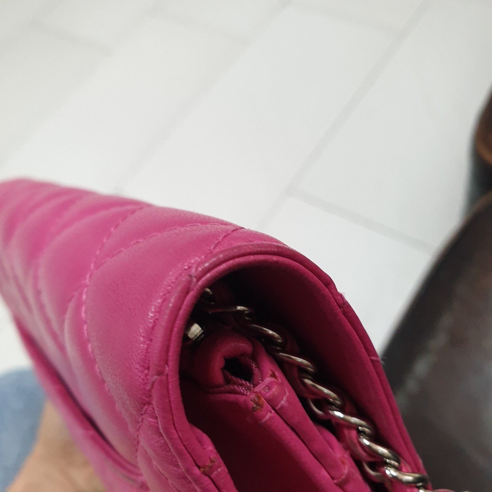 Chanel Chanel Wallet On Chain Pink Leather Size ONE SIZE - 12 Thumbnail