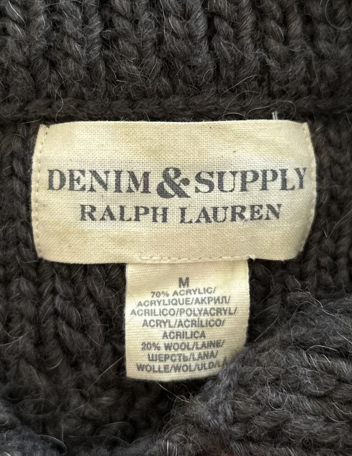 Denim & Supply Ralph Lauren Denim & Supply Ralph Lauren Wool Cable Knit Sweater Jumper M Size US M / EU 48-50 / 2 - 6 Thumbnail