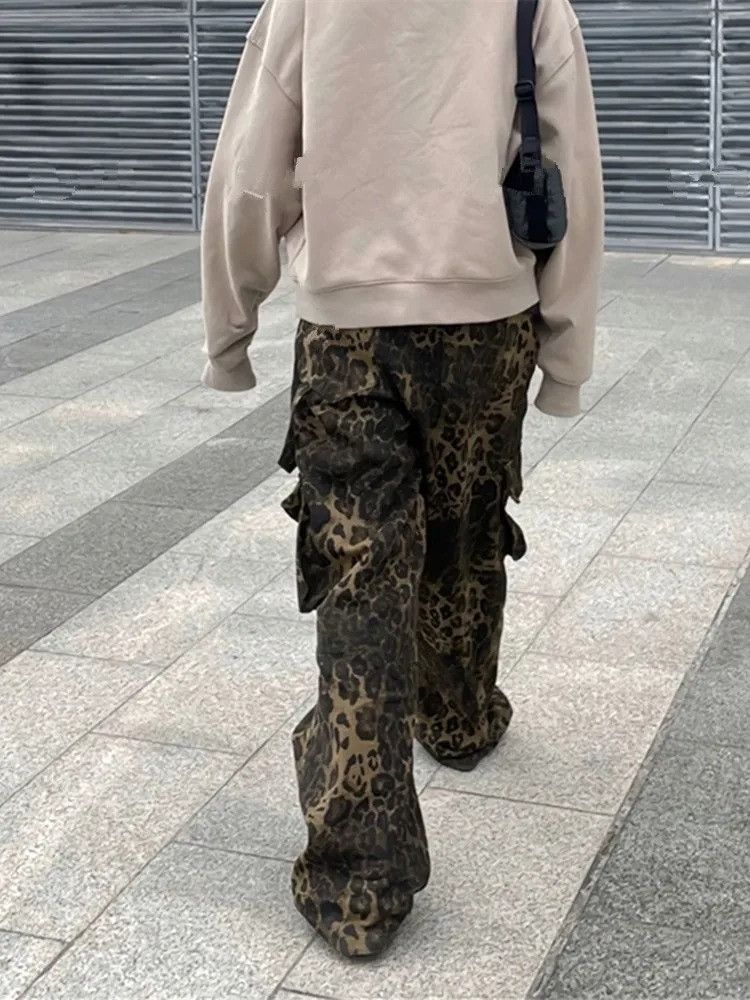 Vintage Leopard Baggy Jeans Size US 32 / EU 48 - 2 Thumbnail