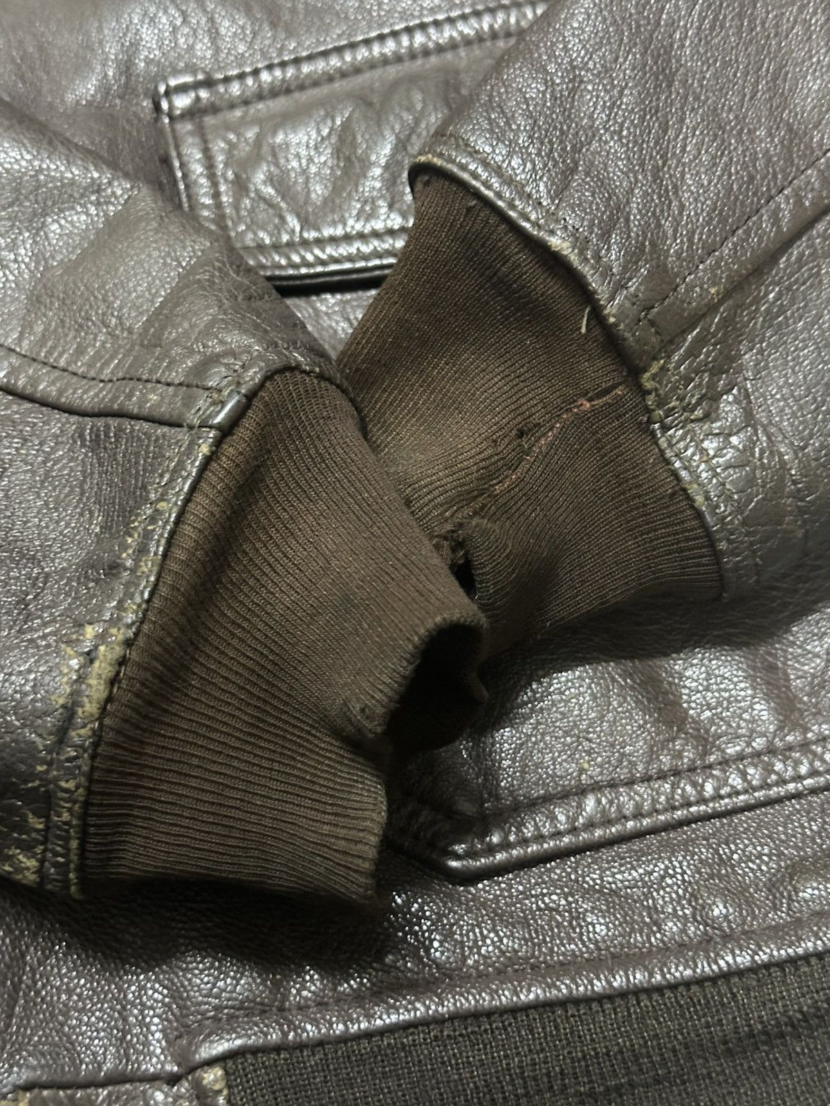 Vintage Vtg 60s G1 vietnam warr issue leather jacket / size 42 Size US M / EU 48-50 / 2 - 9 Thumbnail