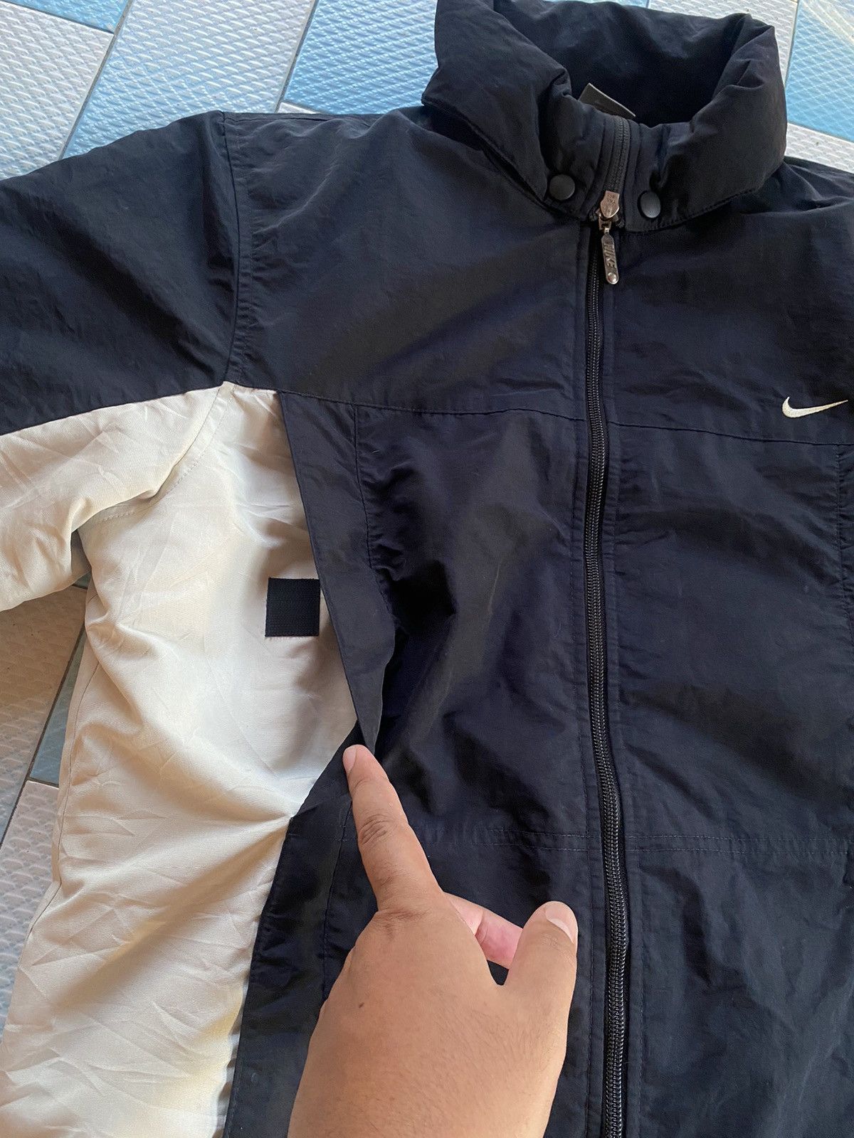 Nike × Vintage Vintage Nike Big Logo Puffer Jacket Size US S / EU 44-46 / 1 - 8 Thumbnail