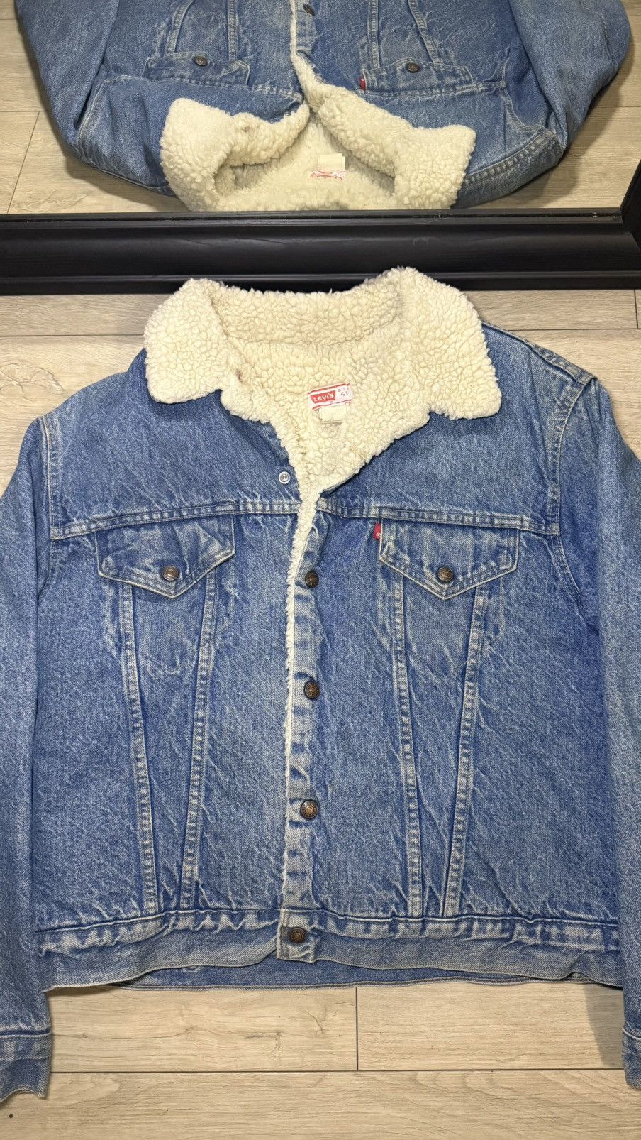 Levi's Vintage Clothing Vintage / Y2K 1990s Levi’s Sherpa Denim Jacket Size US M / EU 48-50 / 2 - 4 Thumbnail
