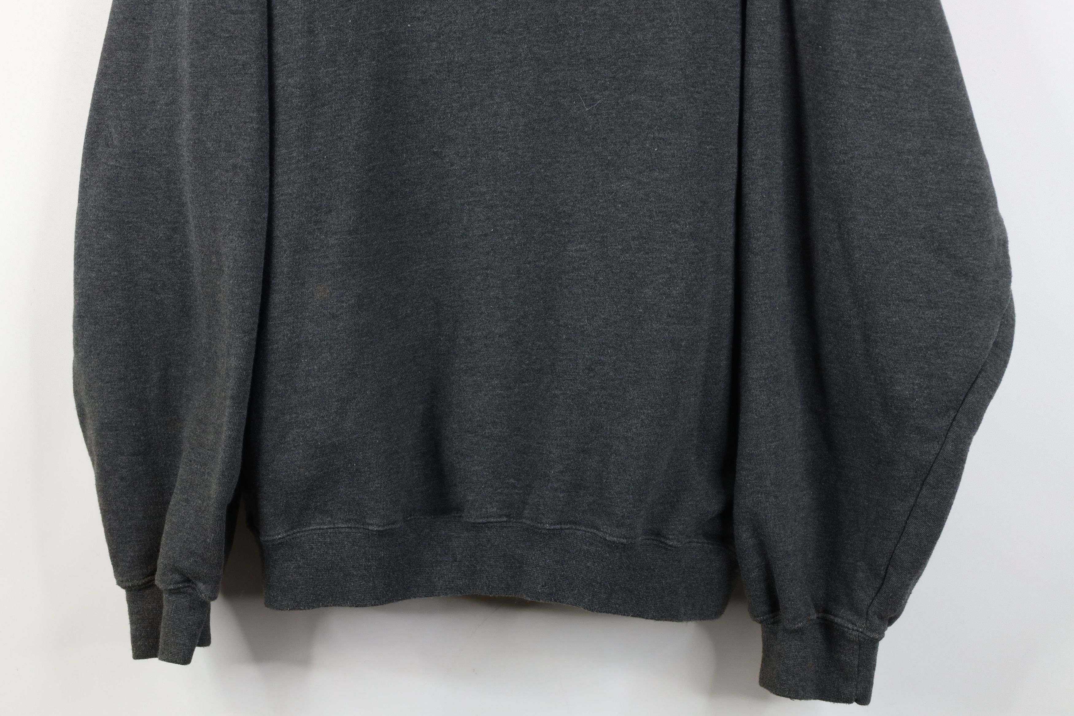 Vintage Vintage 90s Y2K Streetwear Blank Crewneck Sweatshirt Gray Size US XL / EU 56 / 4 - 3 Thumbnail