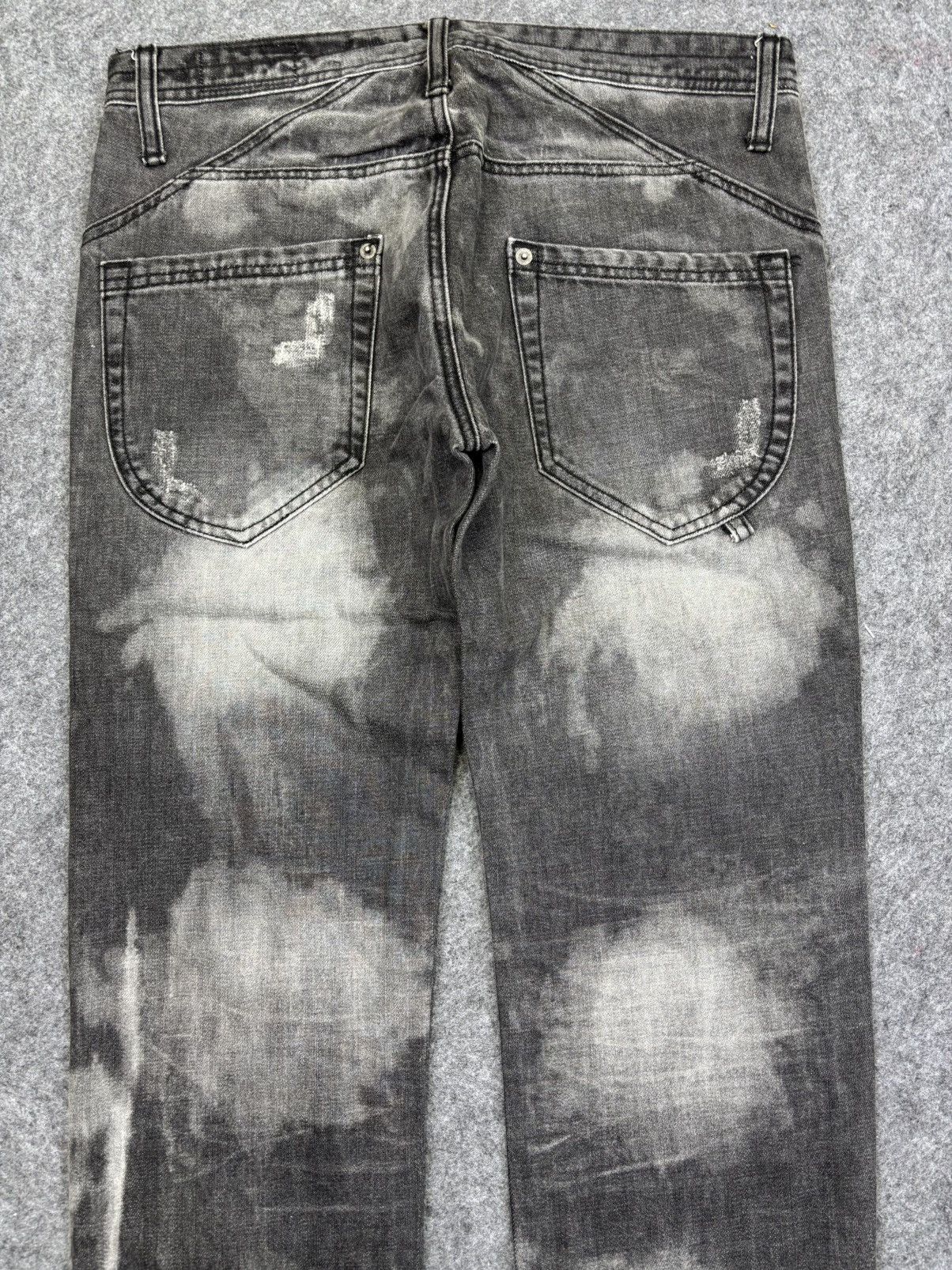 Japanese Brand Roenxsemanticdesign Japan Skull Sick Dope Fades Denim F724 Size US 31 - 12 Thumbnail