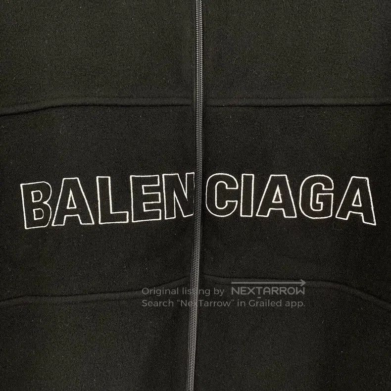 Balenciaga Balenciaga Front lettering fleece zip-up jacket Size US S / EU 44-46 / 1 - 3 Thumbnail
